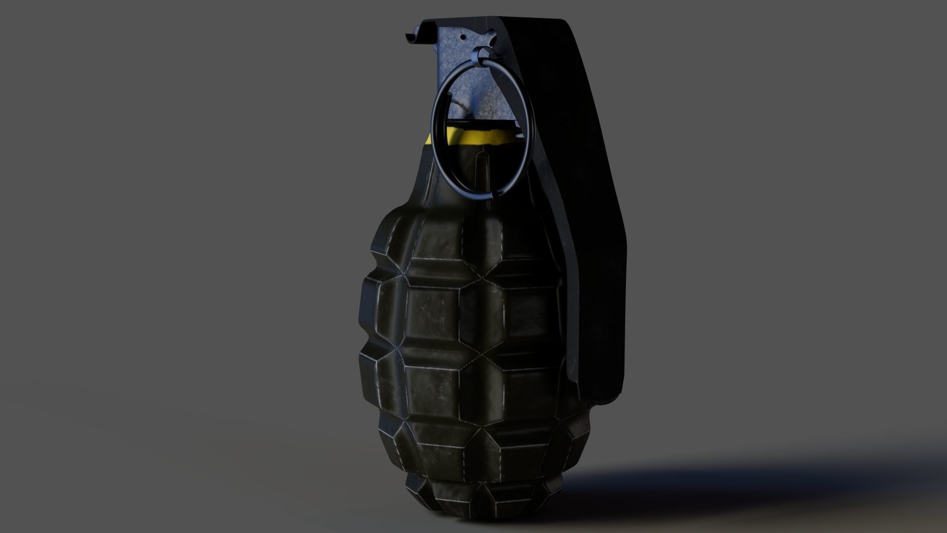 Grenade Low-poly 3D model_2