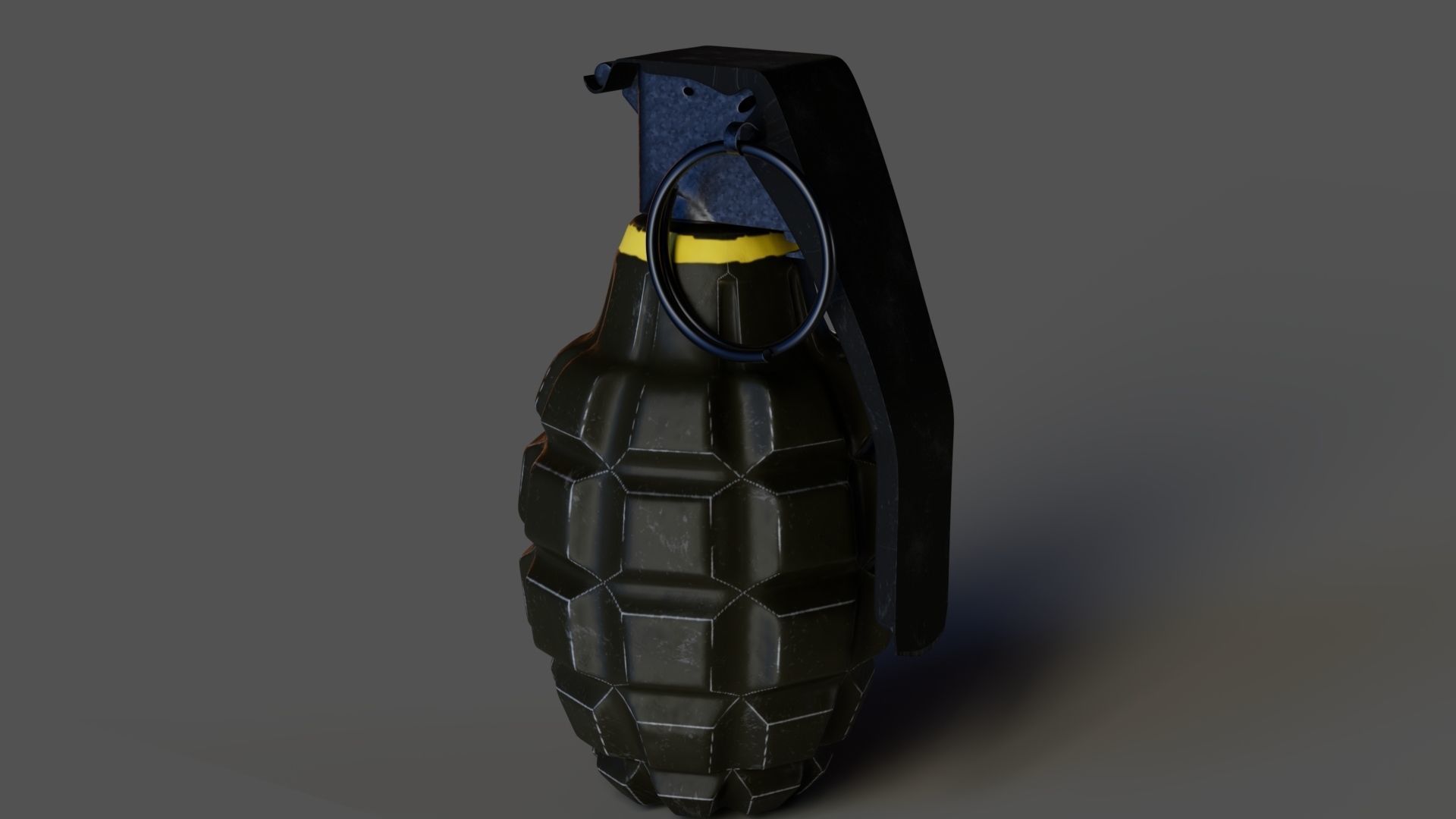 Grenade Low-poly 3D model_3