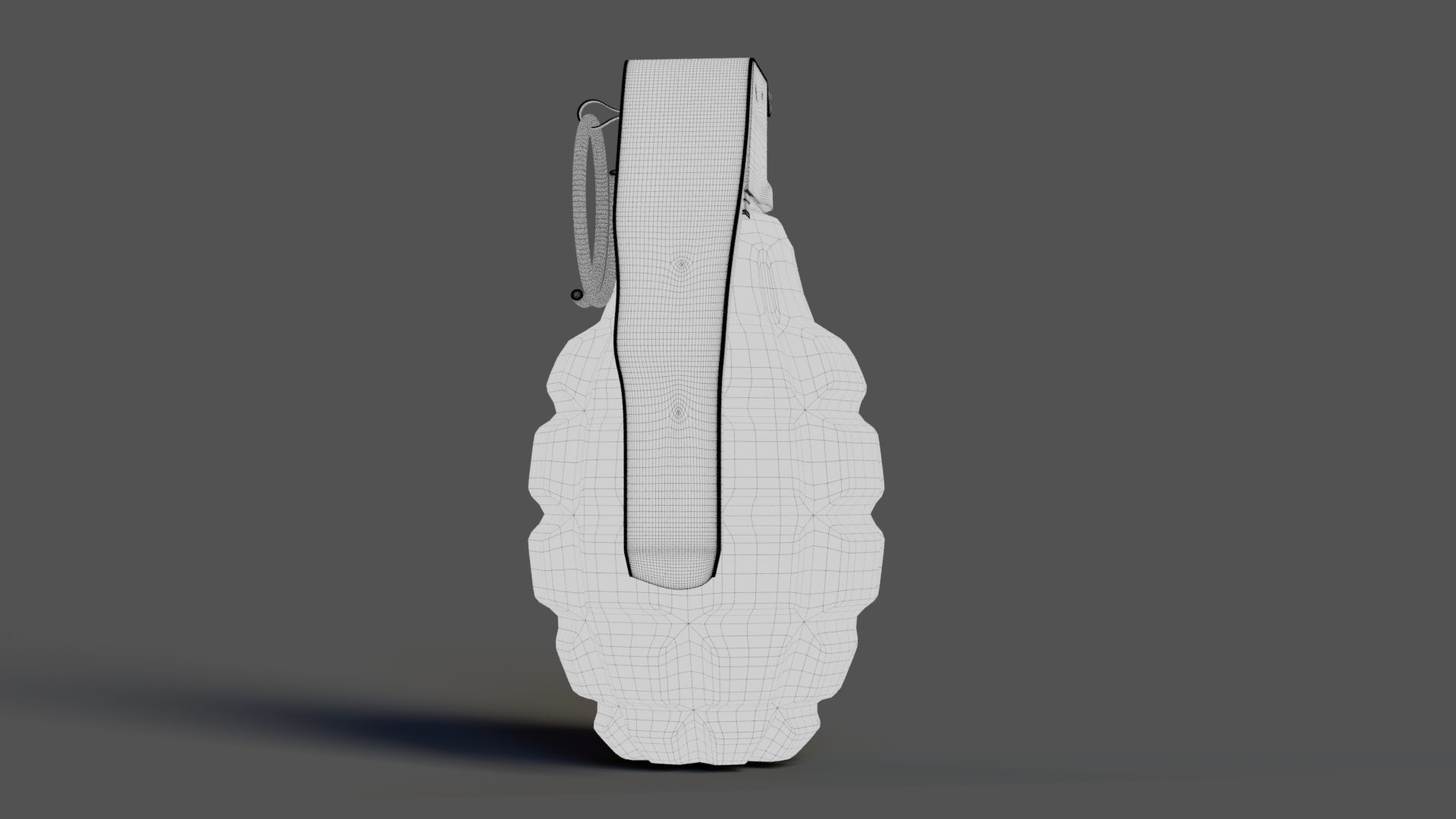 Grenade Low-poly 3D model_7