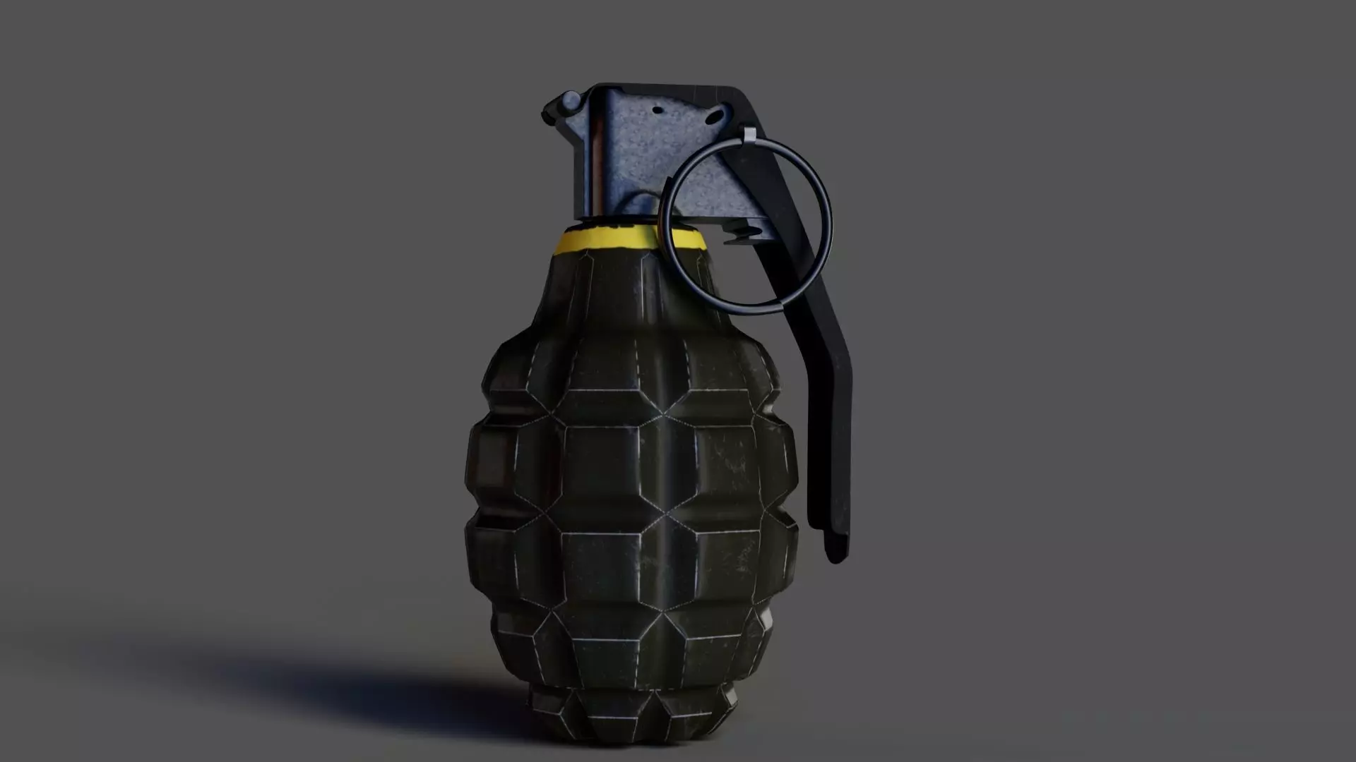 Grenade Low-poly 3D model_0