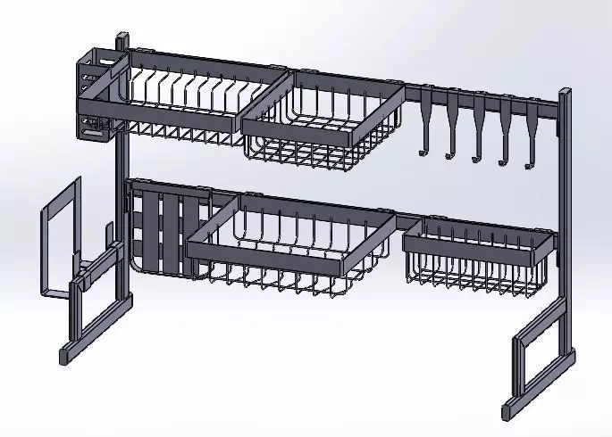 dish drainer - part version 3D print model_0