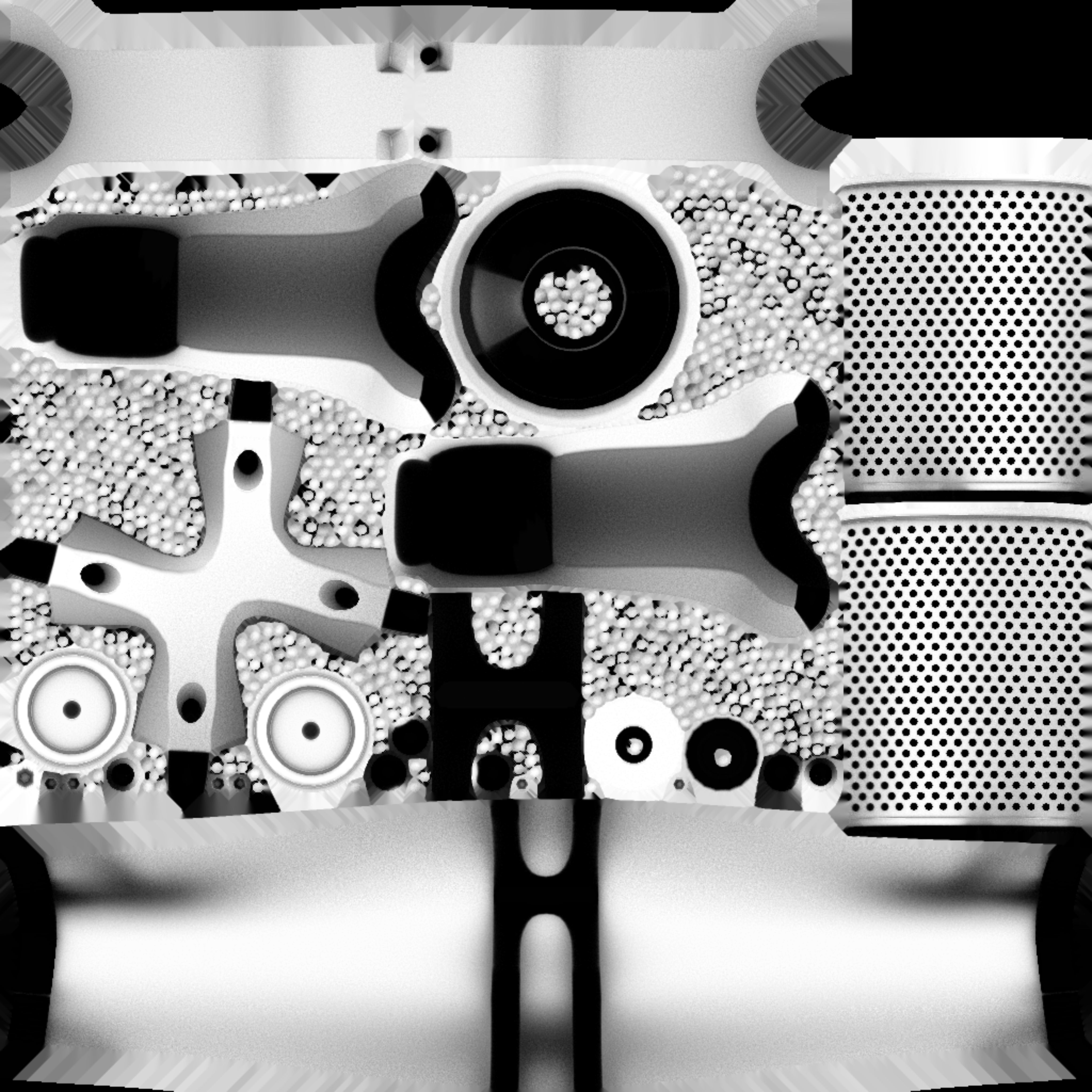 Bicycle handle bar with gear shifter 3D model_19