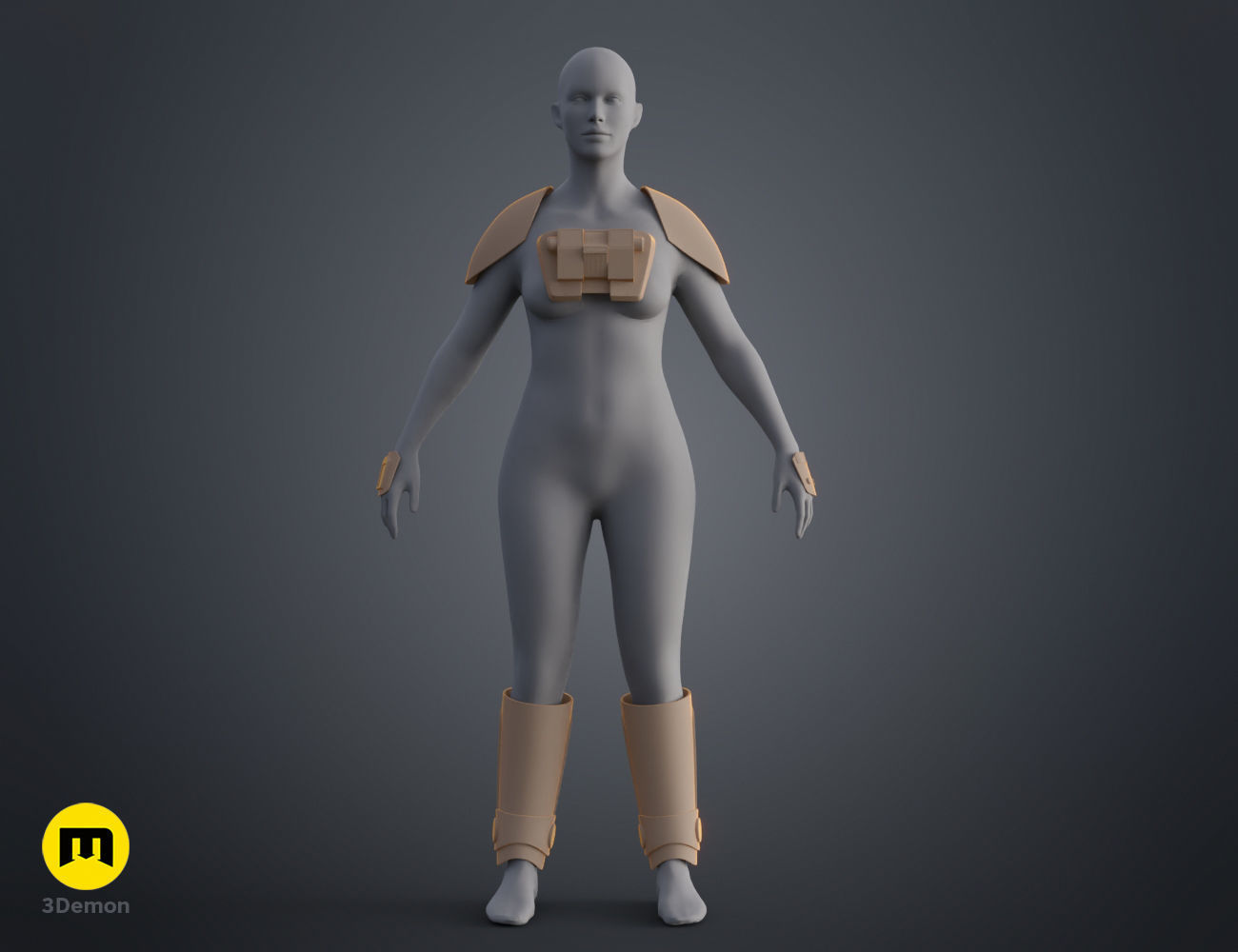 Ketsu Onyo Armor 3D print model_9