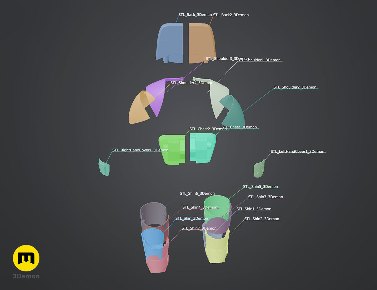 Ketsu Onyo Armor 3D print model_4