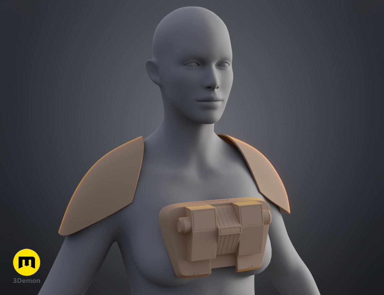 Ketsu Onyo Armor 3D print model_12