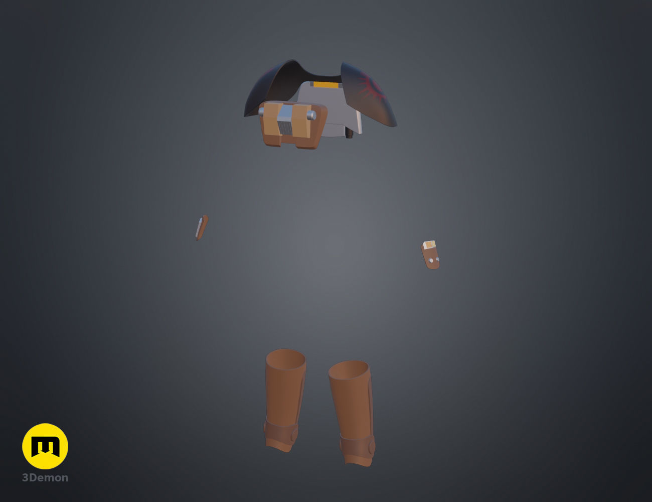 Ketsu Onyo Armor 3D print model_14