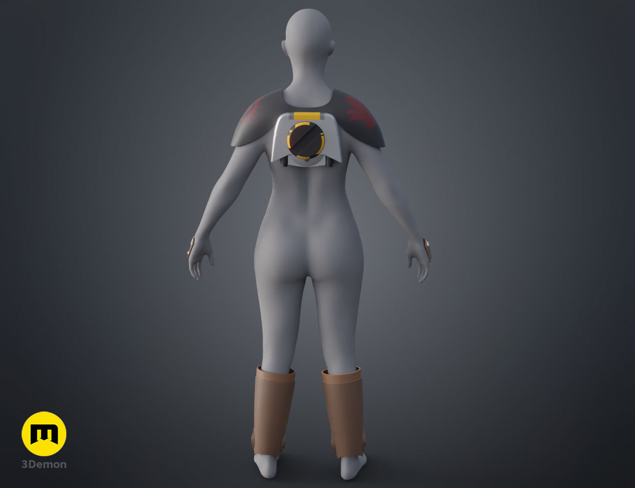 Ketsu Onyo Armor 3D print model_17