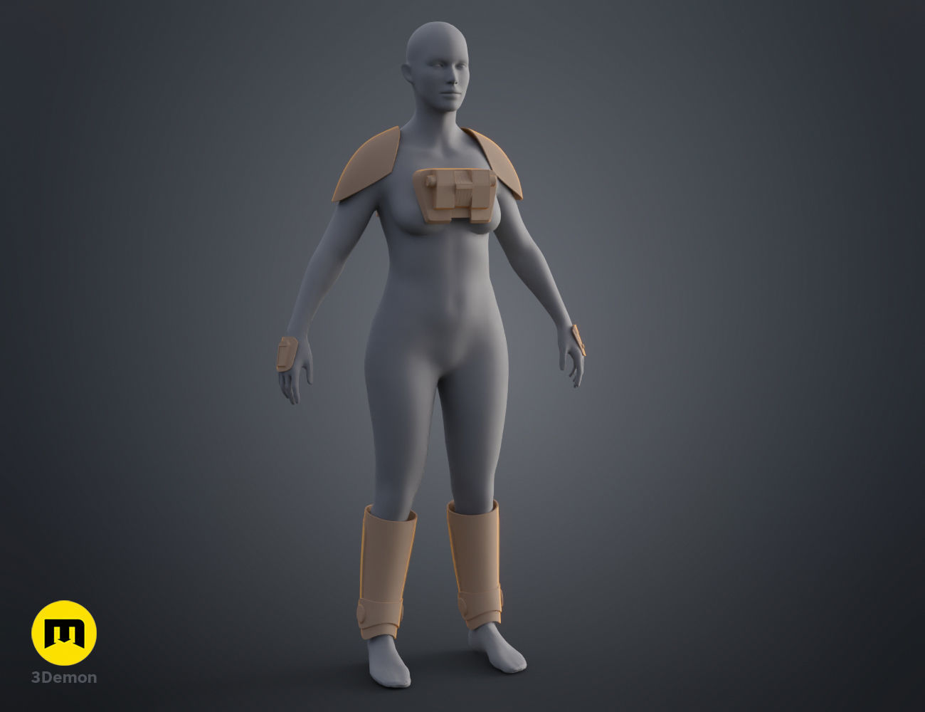 Ketsu Onyo Armor 3D print model_6