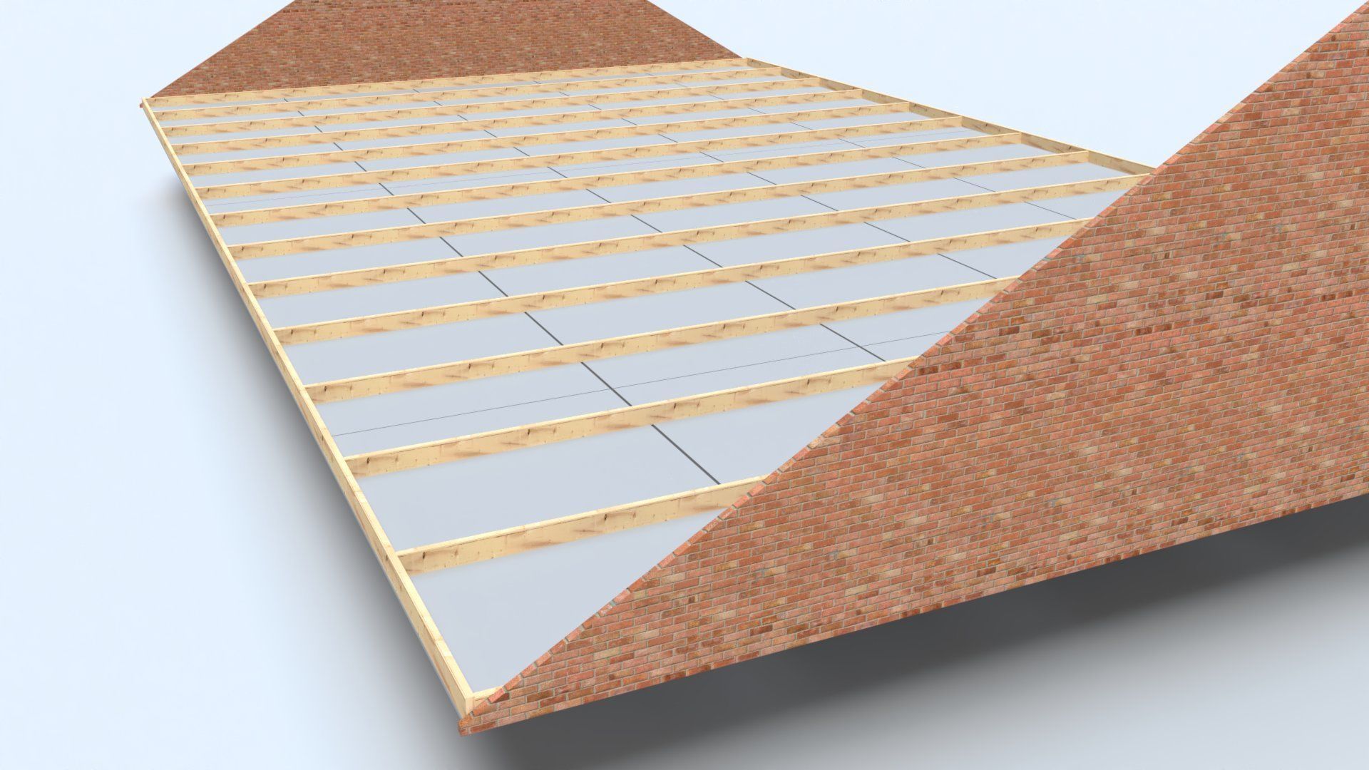 Offsite prefabricated manufactured smart roof system Low-poly 3D model_6