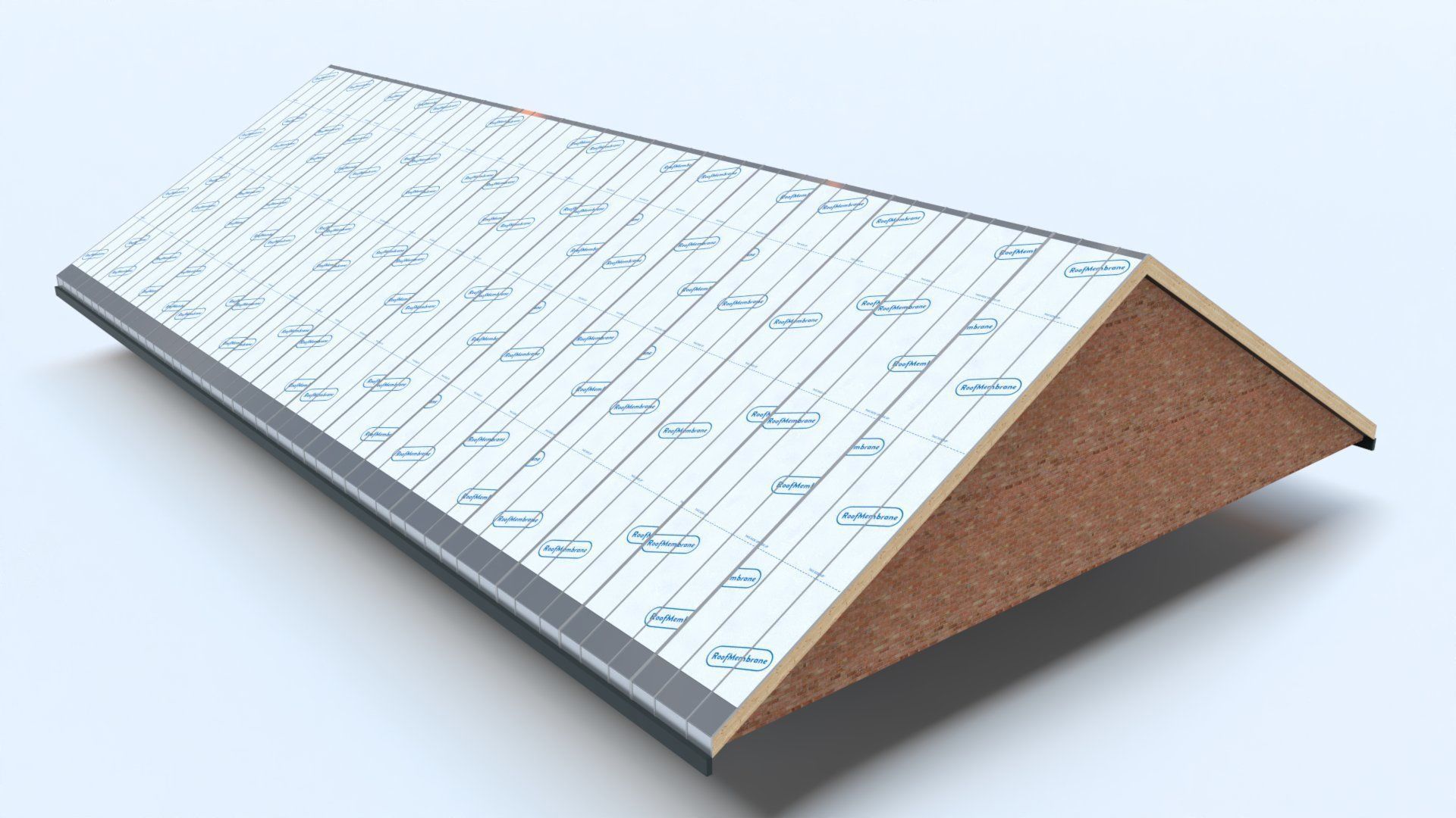 Offsite prefabricated manufactured smart roof system Low-poly 3D model_2