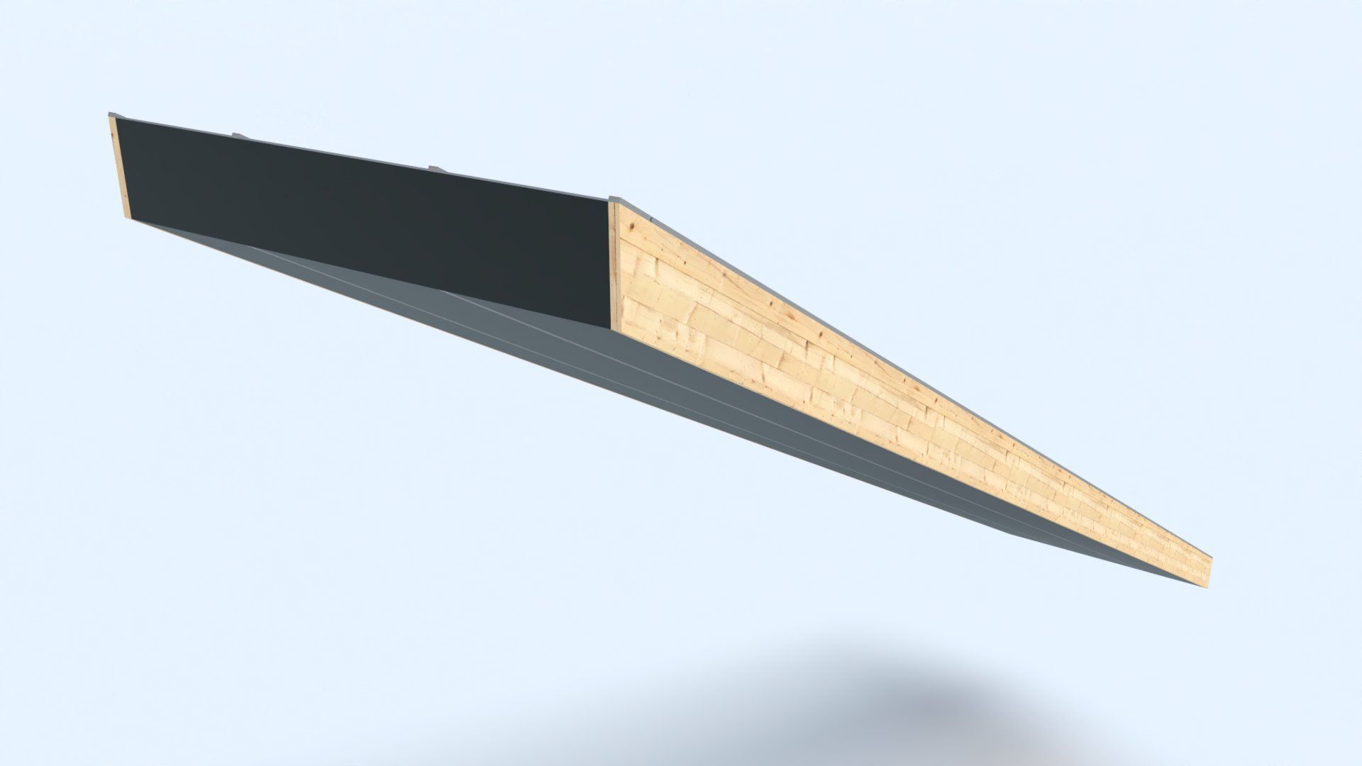 Offsite prefabricated manufactured smart roof system Low-poly 3D model_8