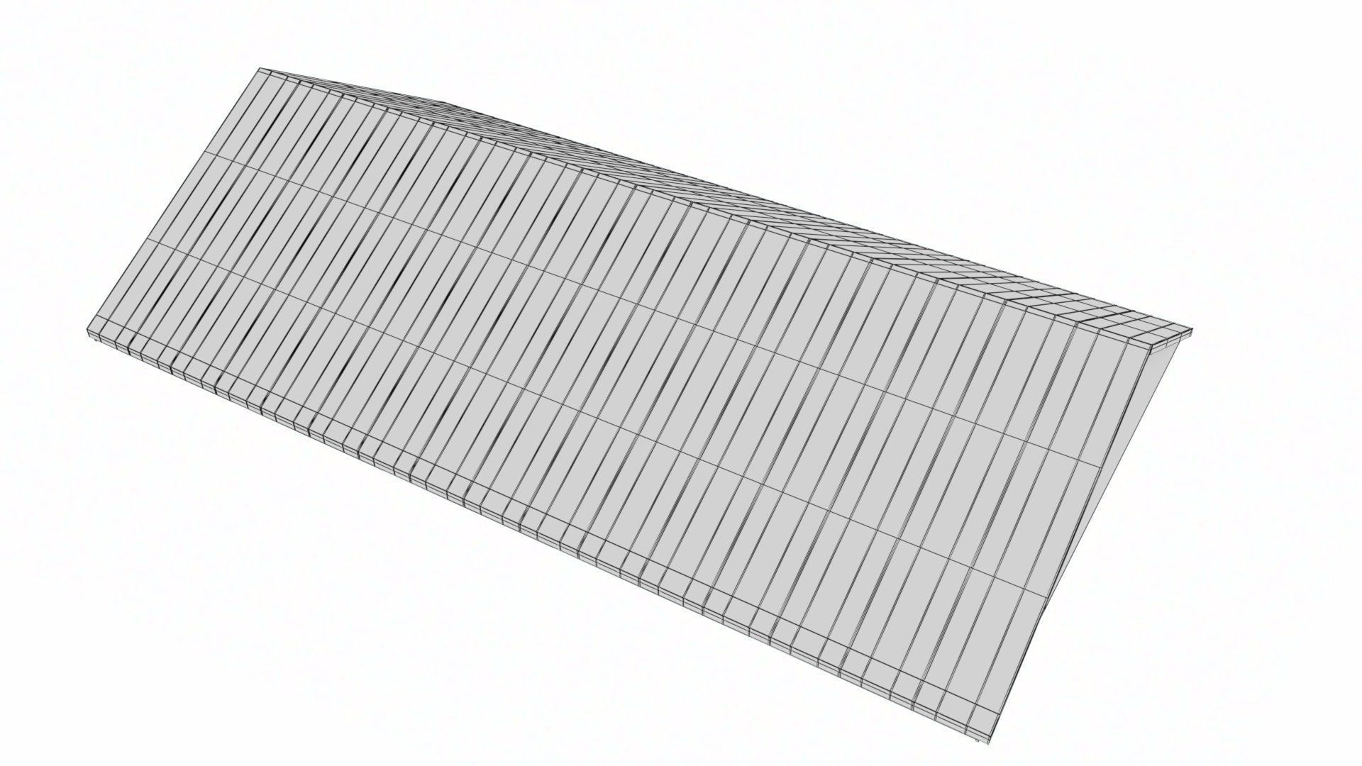 Offsite prefabricated manufactured smart roof system Low-poly 3D model_30