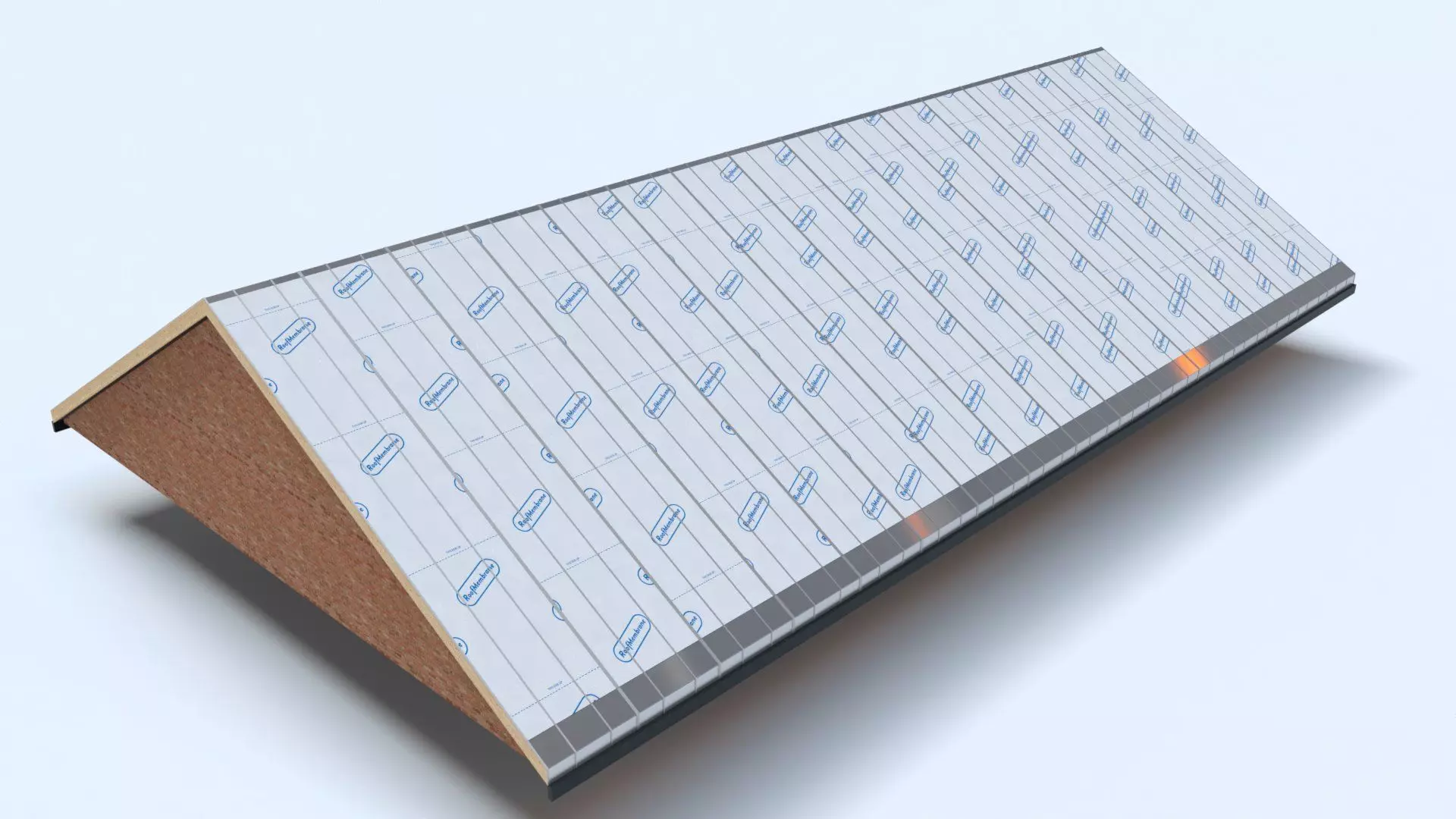 Offsite prefabricated manufactured smart roof system Low-poly 3D model_0