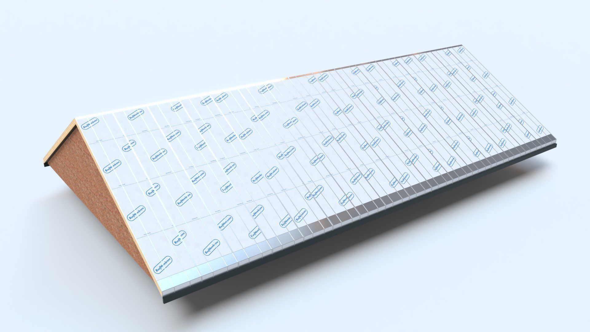 Offsite prefabricated manufactured smart roof system Low-poly 3D model_1