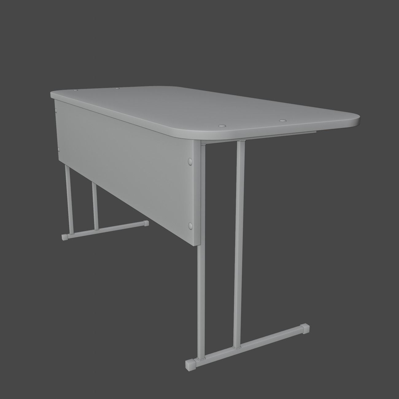 School desk   3D model_16