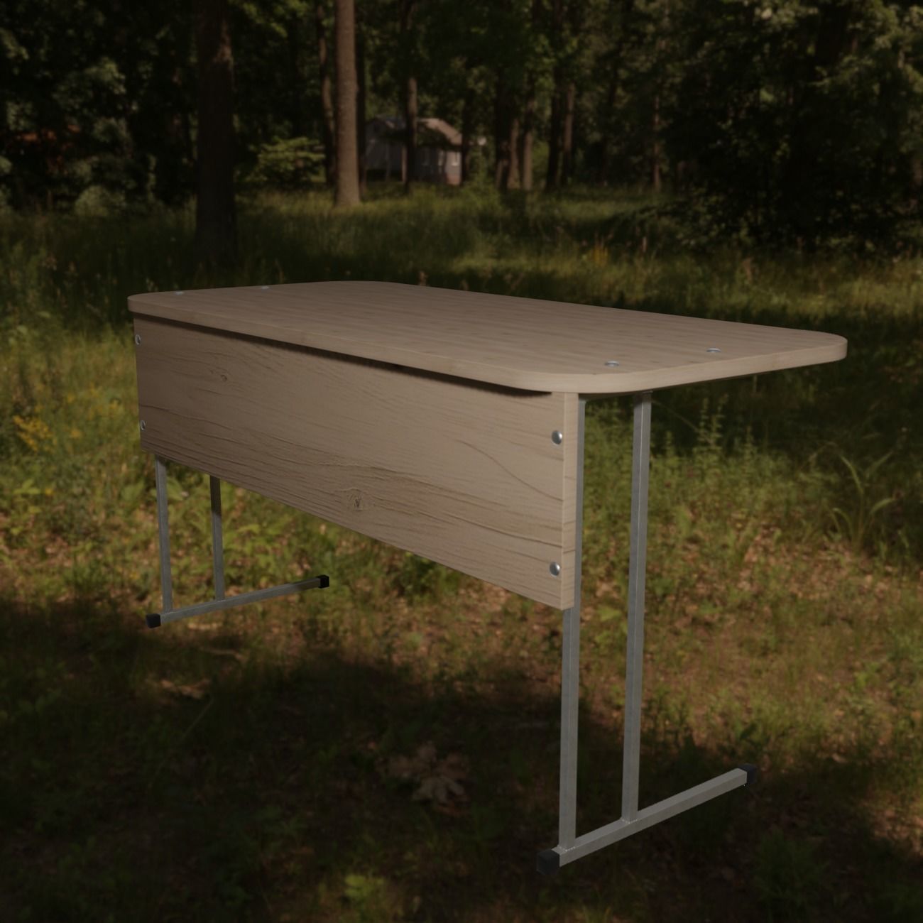 School desk   3D model_14