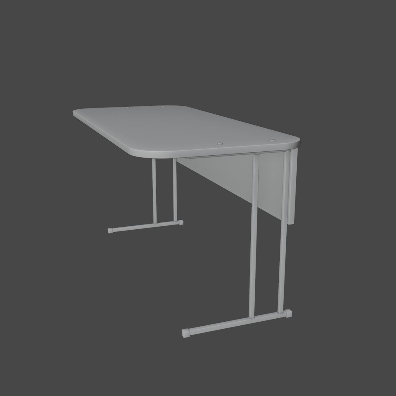 School desk   3D model_22