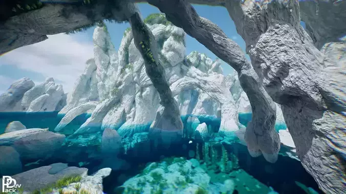 Seastone Arch 35 Assets Low-poly 3D model