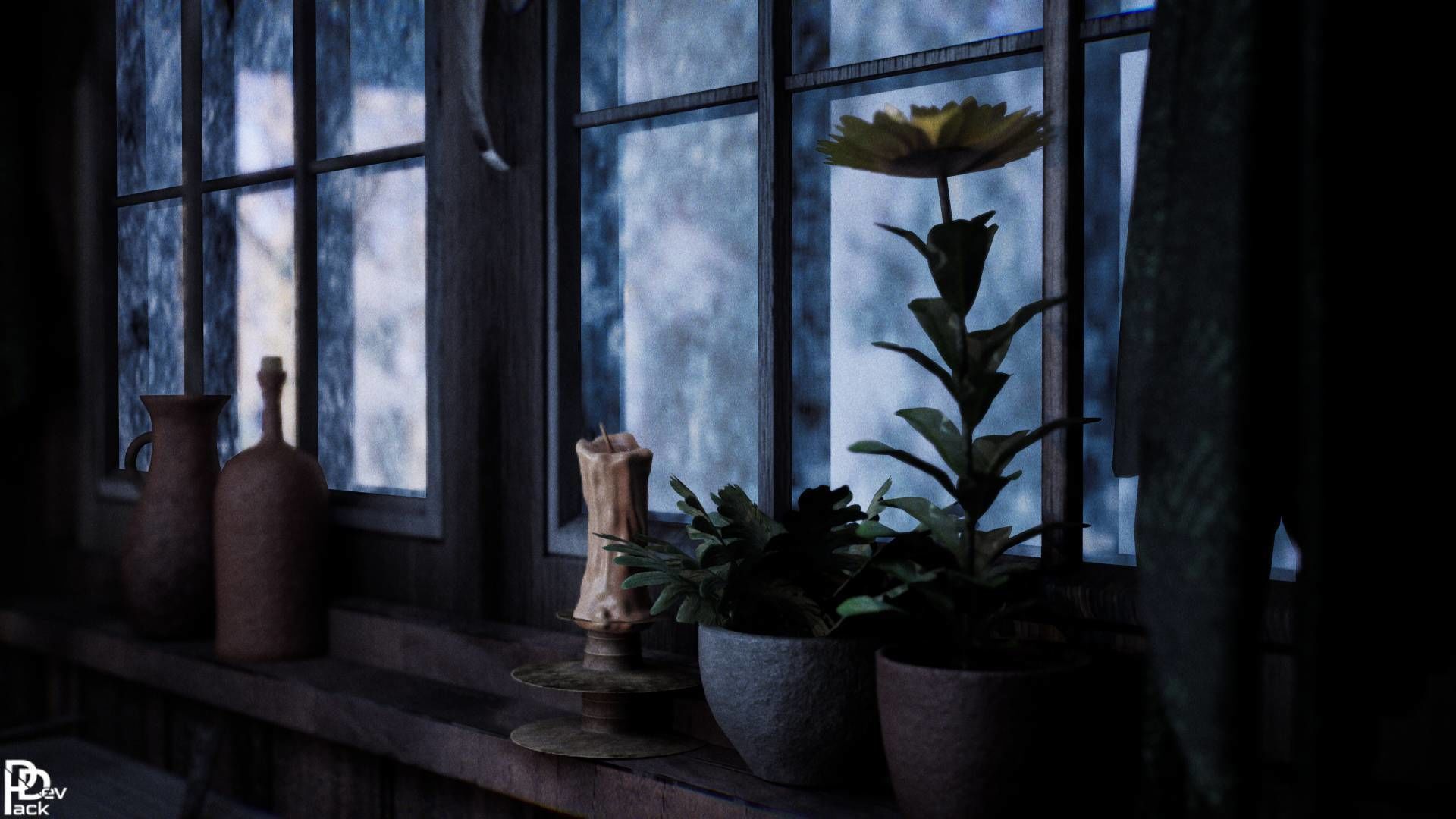 Cabin Interior v2 70 Assets Low-poly 3D model_4