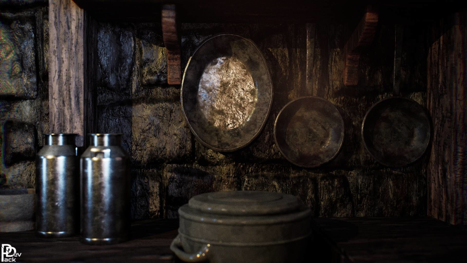 Cabin Interior v2 70 Assets Low-poly 3D model_8