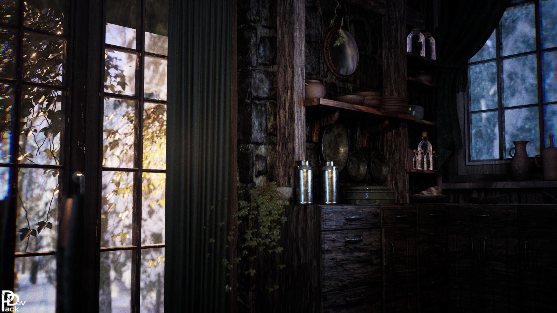 Cabin Interior v2 70 Assets Low-poly 3D model_15