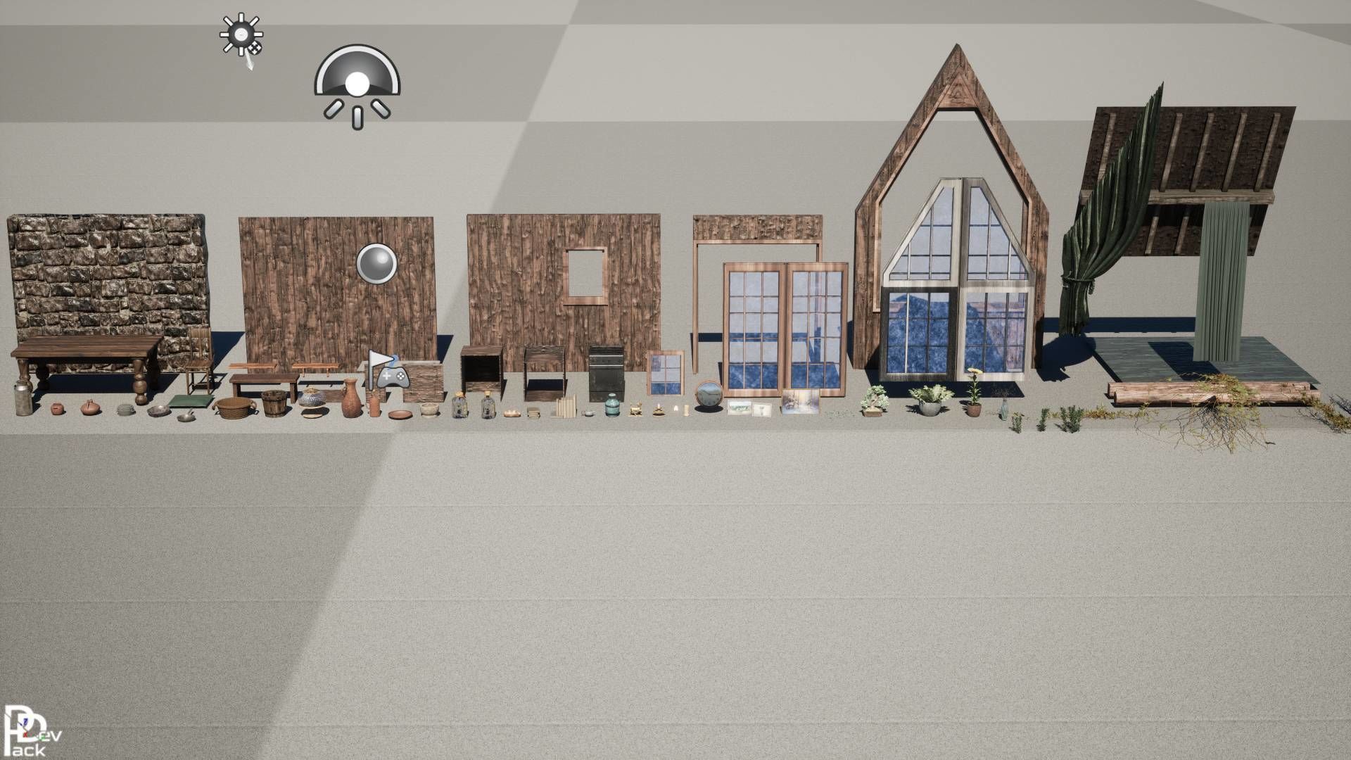 Cabin Interior v2 70 Assets Low-poly 3D model_17