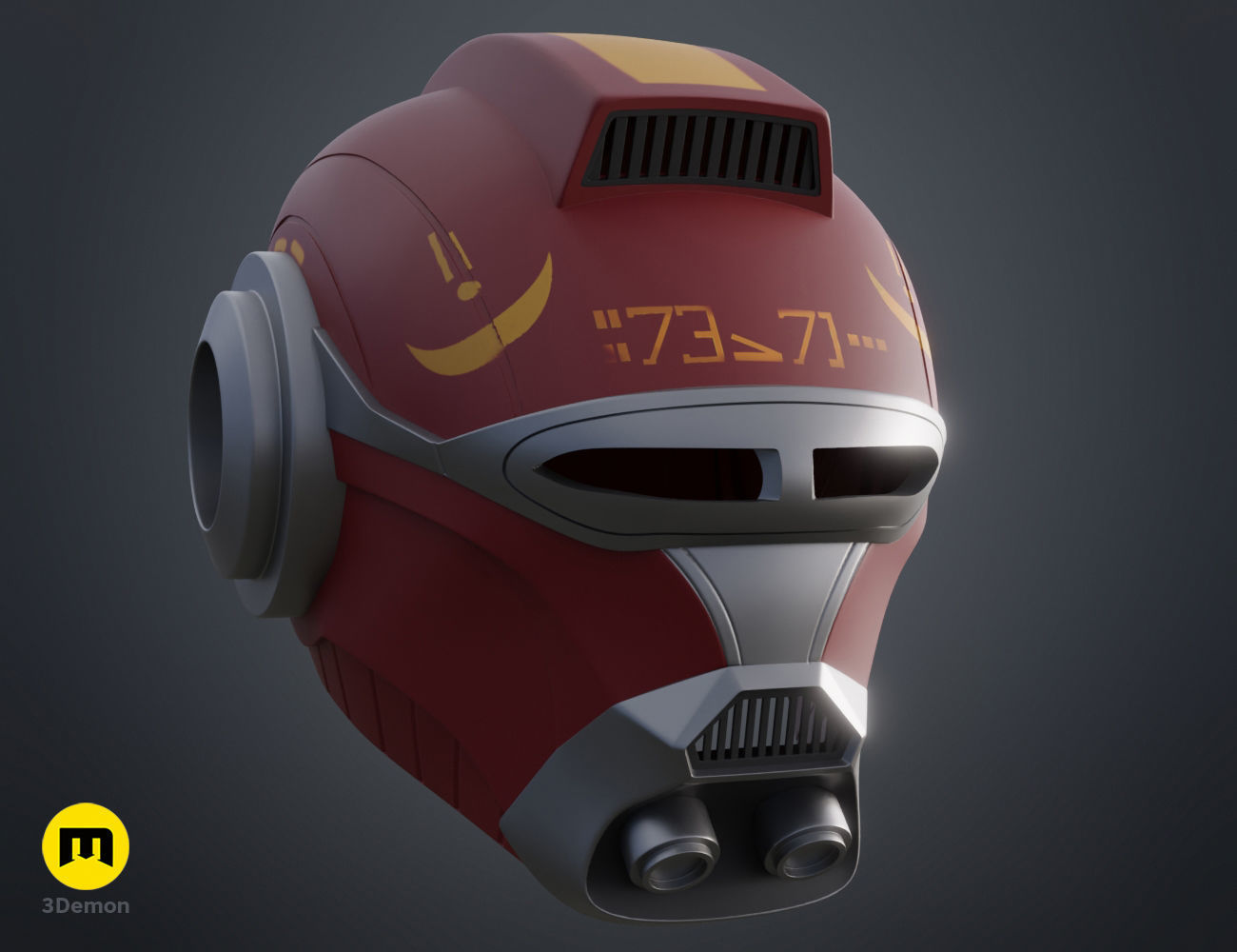 Ketsu Onyo Helmet 3D print model_2