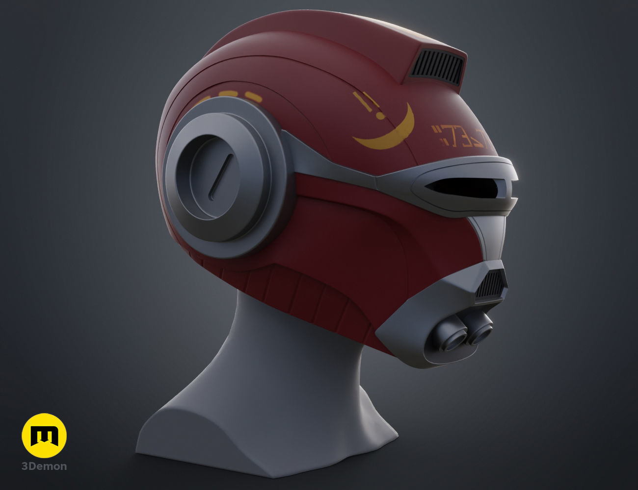 Ketsu Onyo Helmet 3D print model_16