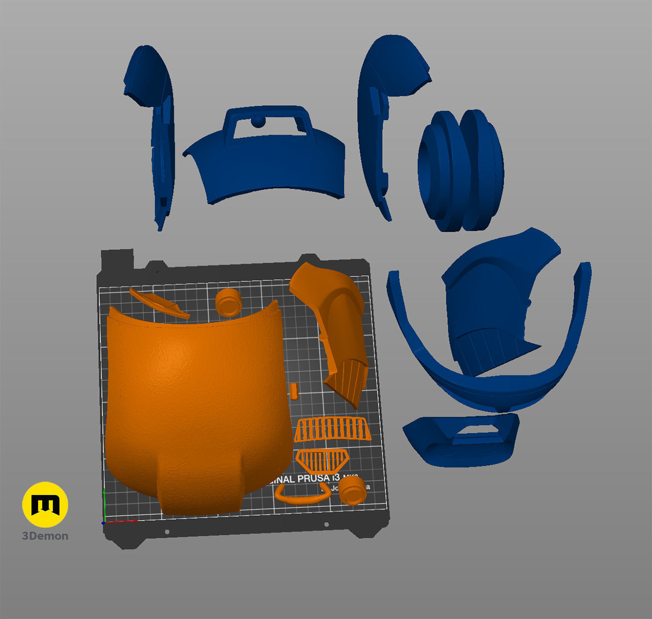 Ketsu Onyo Helmet 3D print model_6