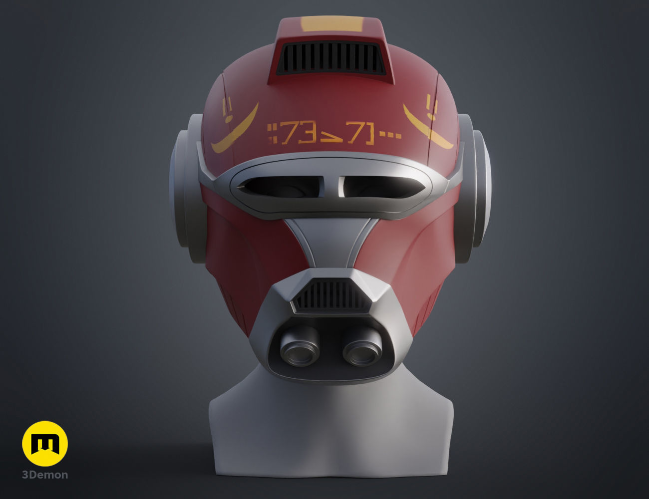 Ketsu Onyo Helmet 3D print model_20