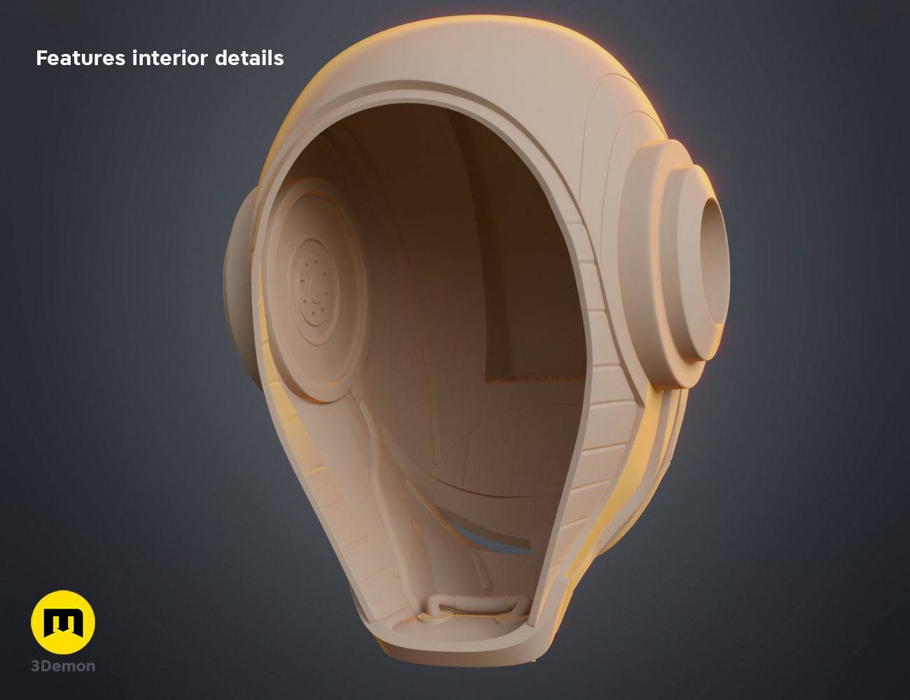 Ketsu Onyo Helmet 3D print model_3