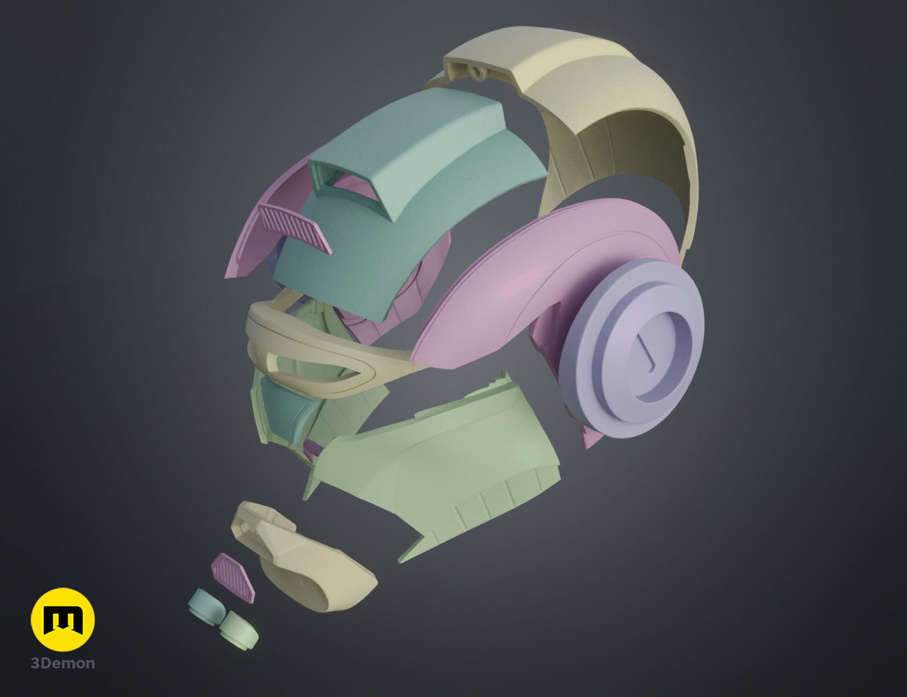 Ketsu Onyo Helmet 3D print model_5