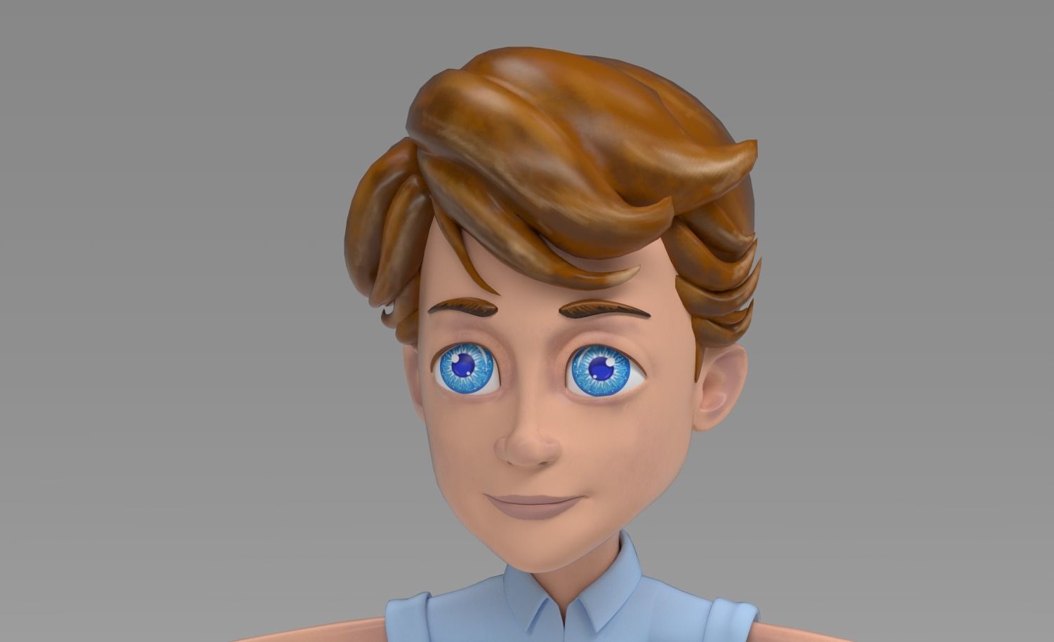 John The man Low-poly 3D model_9