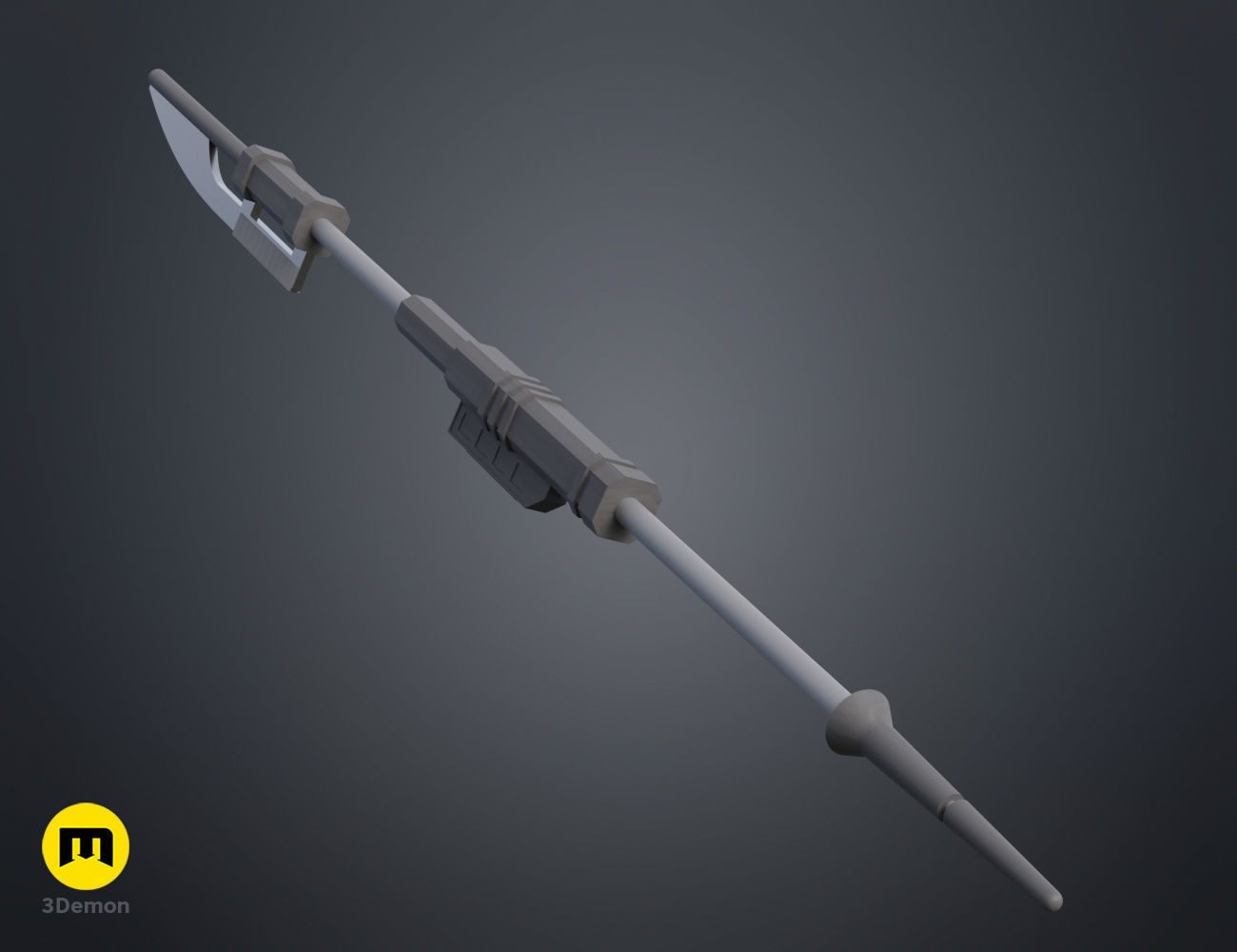 Ketsu Onyo Spear 3D print model_6