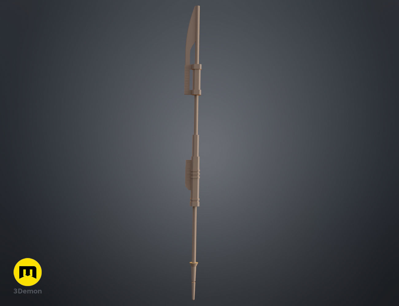 Ketsu Onyo Spear 3D print model_11