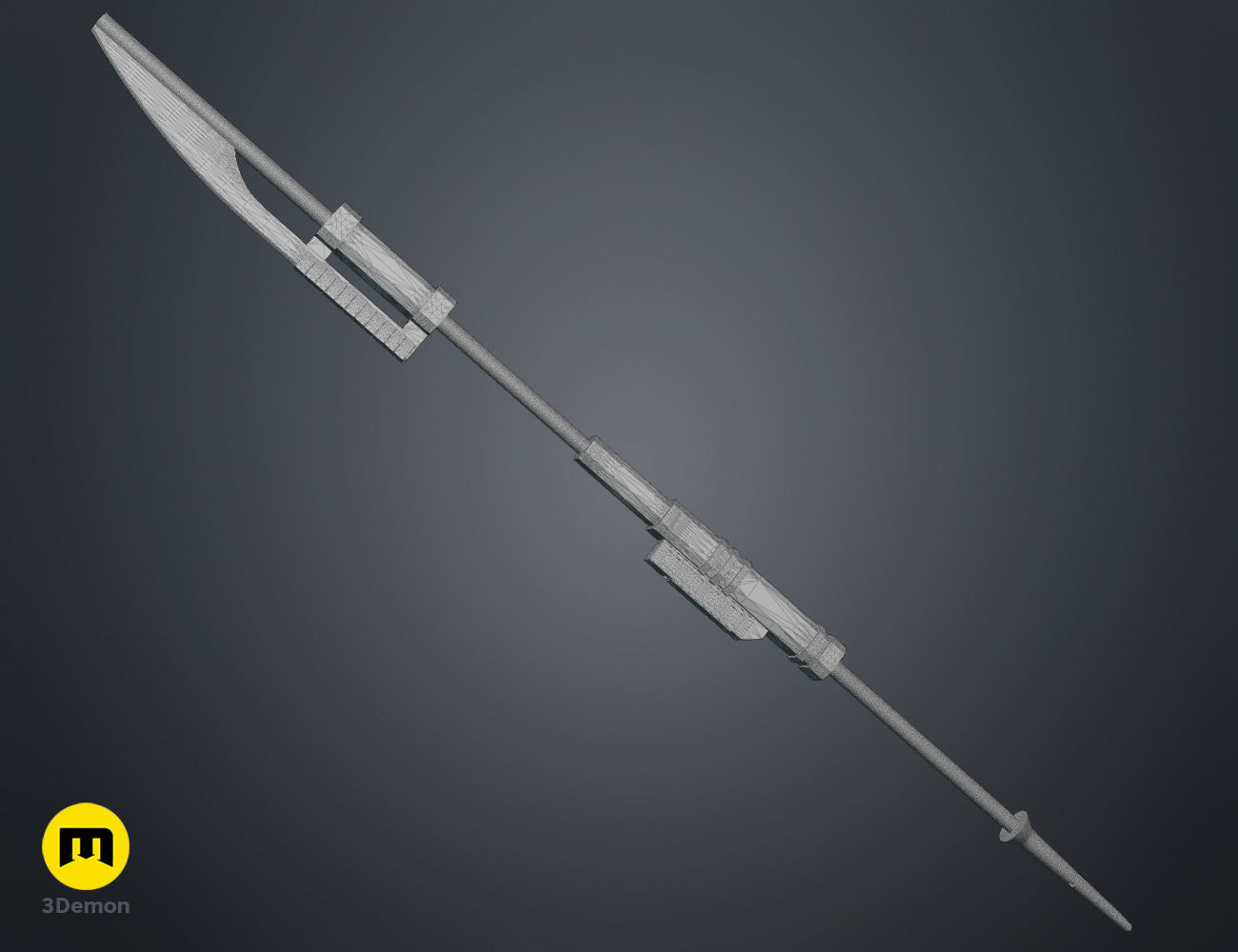 Ketsu Onyo Spear 3D print model_12