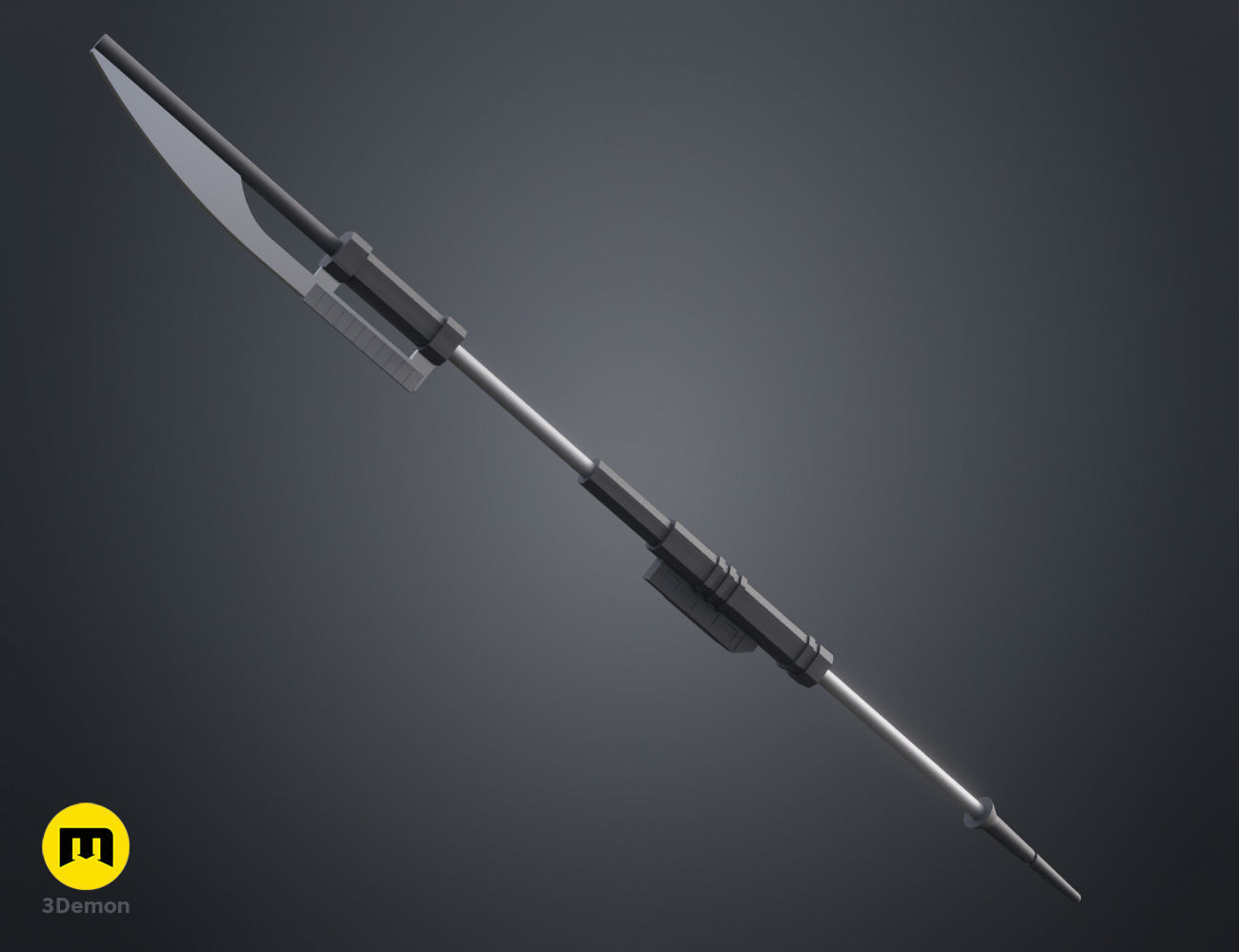 Ketsu Onyo Spear 3D print model_9