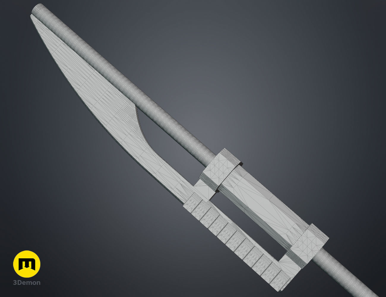 Ketsu Onyo Spear 3D print model_13