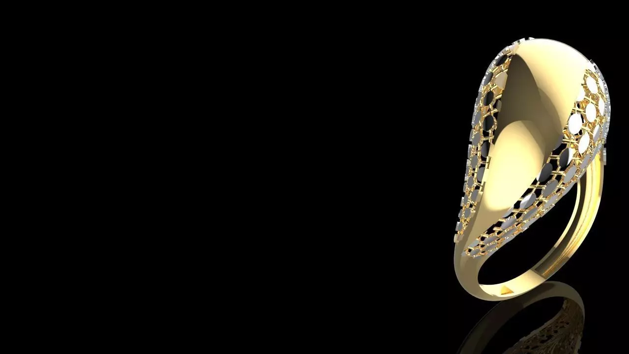 ring fu gold Free 3D model