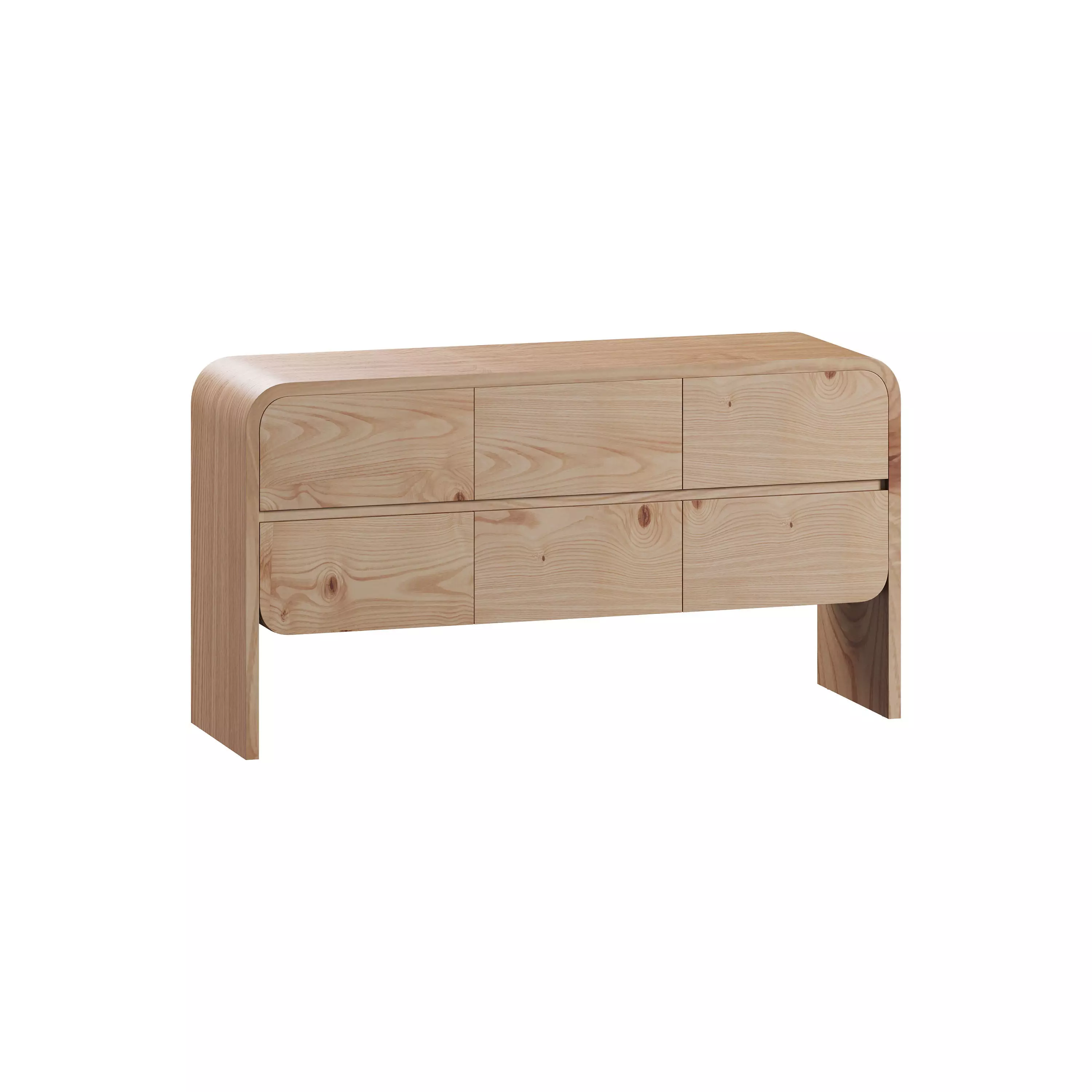 Cortez Natural Floating Dresser by Leanne Ford 3D model