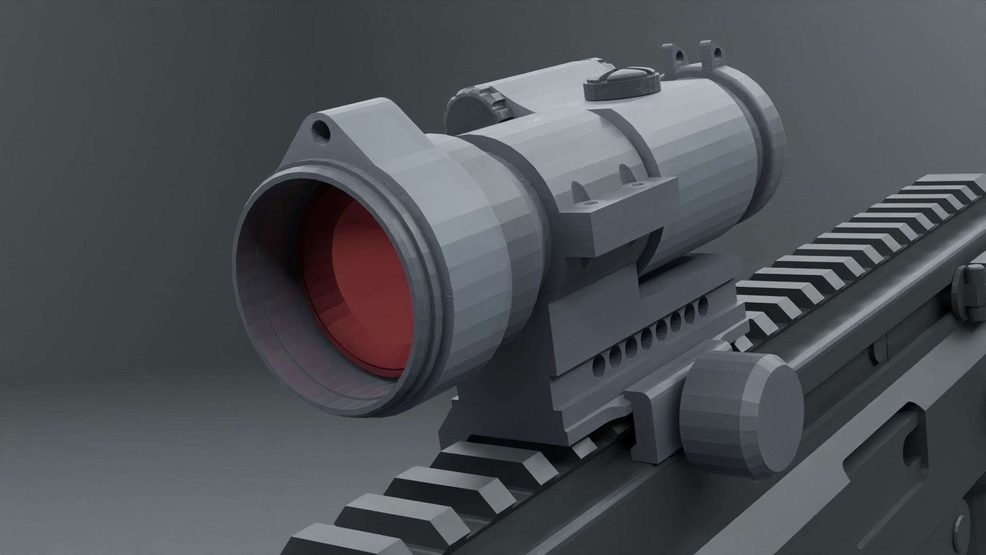 3d gun model 3D model_29