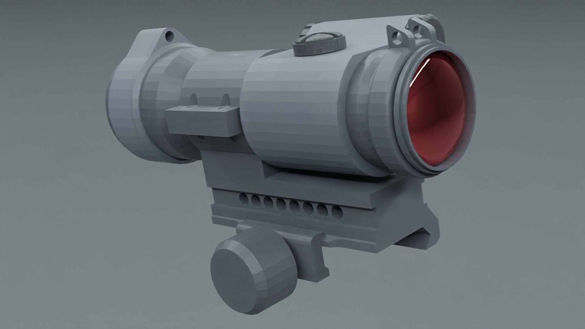 3d gun model 3D model_6