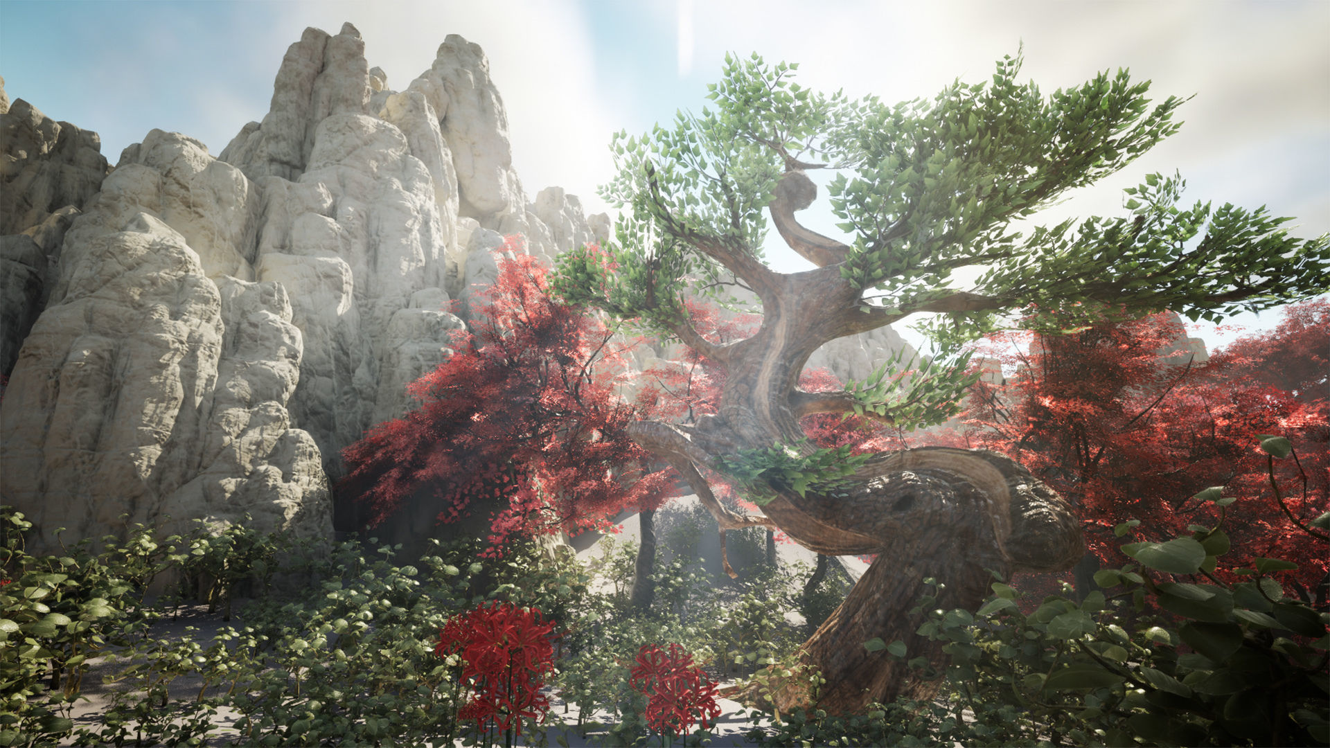 Japanese Plants 17 Assets Low-poly 3D model_12