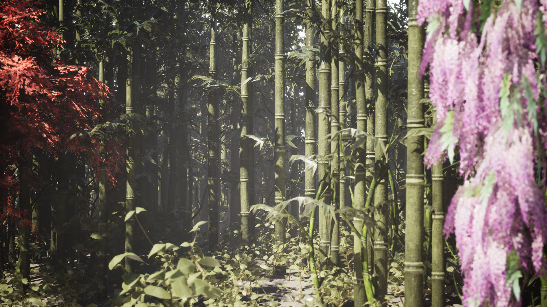 Japanese Plants 17 Assets Low-poly 3D model_8