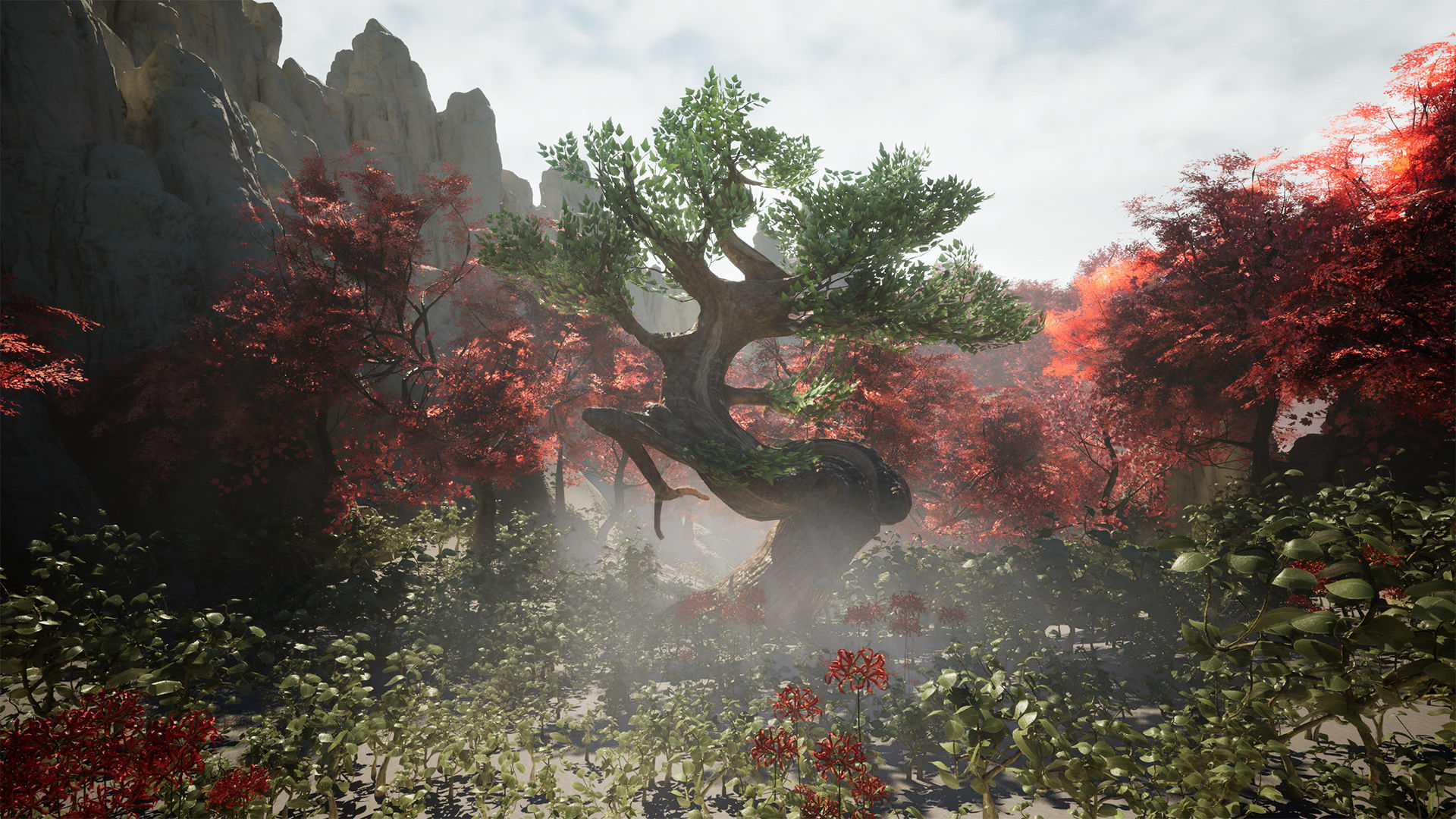 Japanese Plants 17 Assets Low-poly 3D model_11