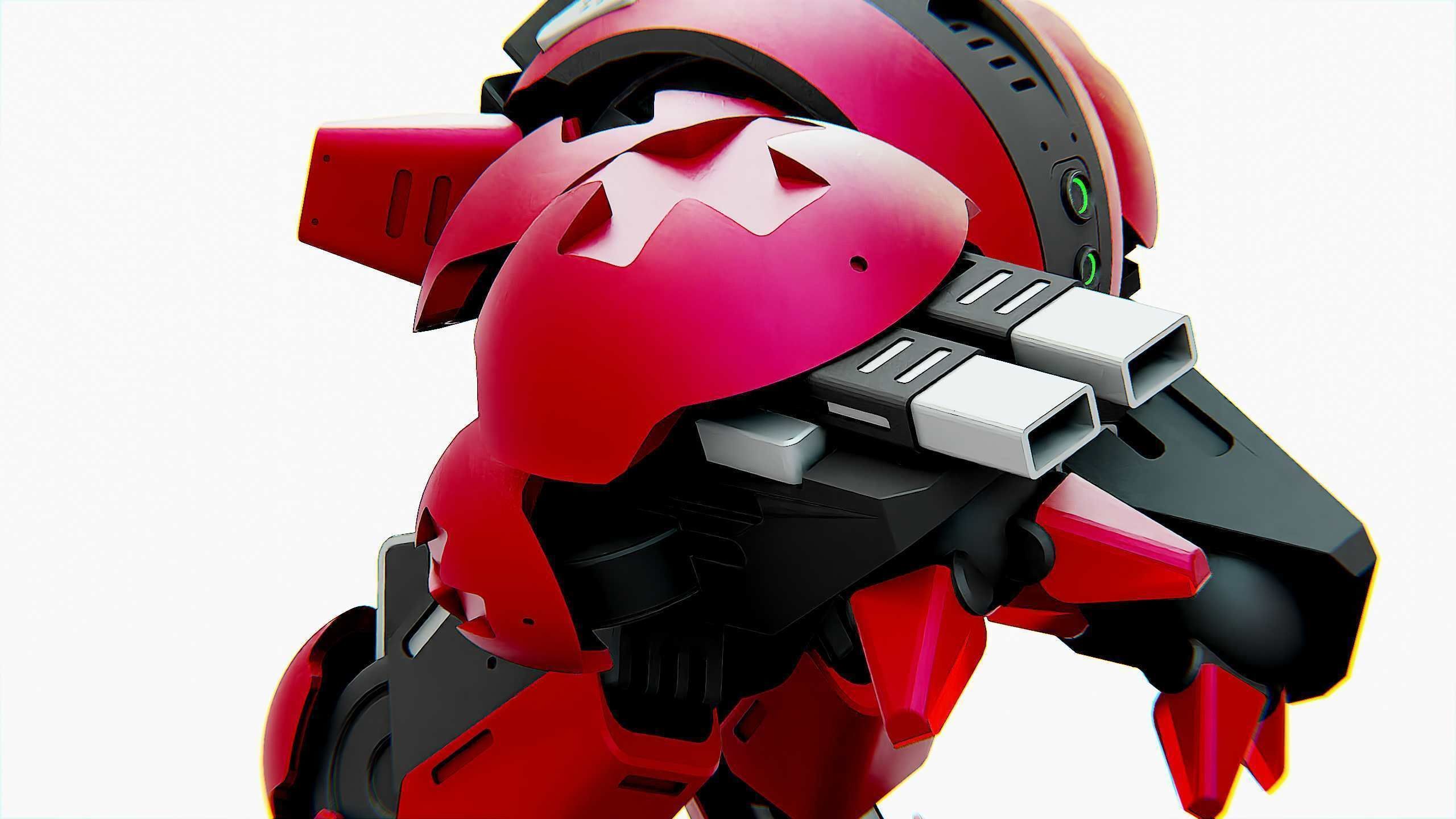 BATTLE DROID OKEANOS Rigged for Unreal Engine - Unity - MIXAMO 3D model_23