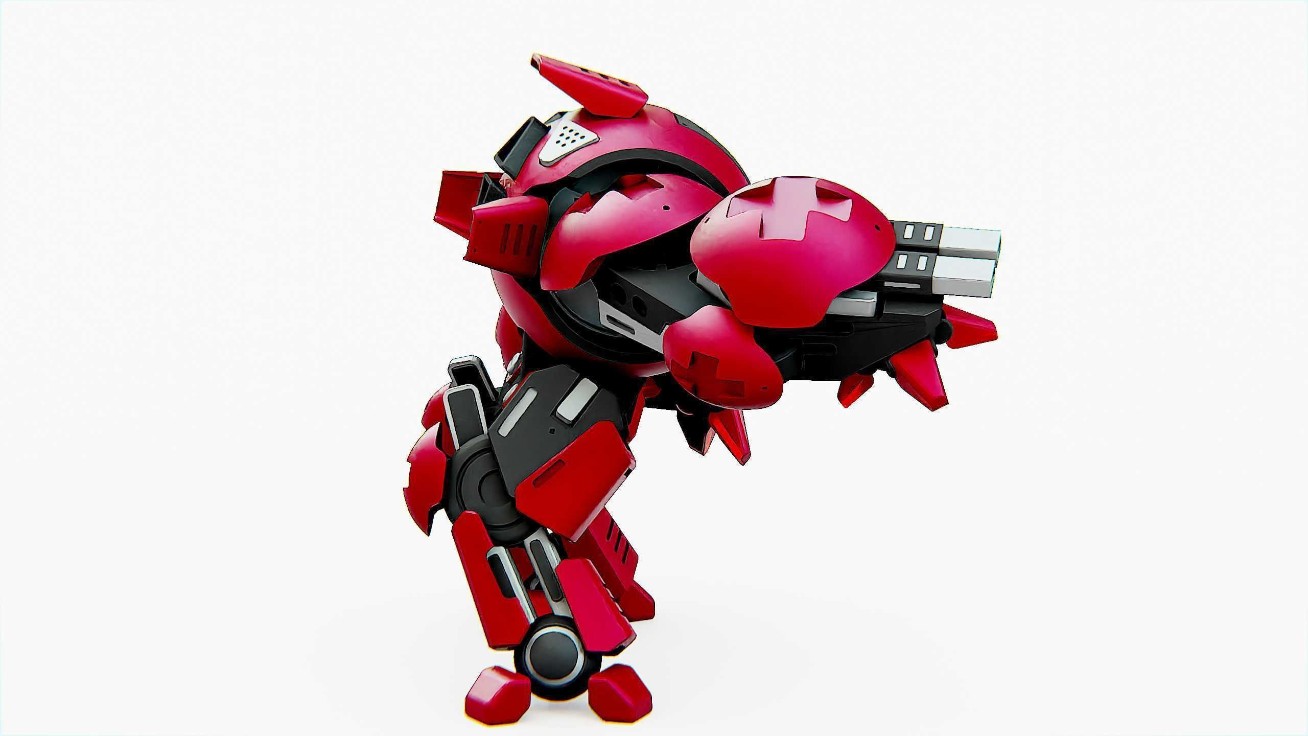 BATTLE DROID OKEANOS Rigged for Unreal Engine - Unity - MIXAMO 3D model_10