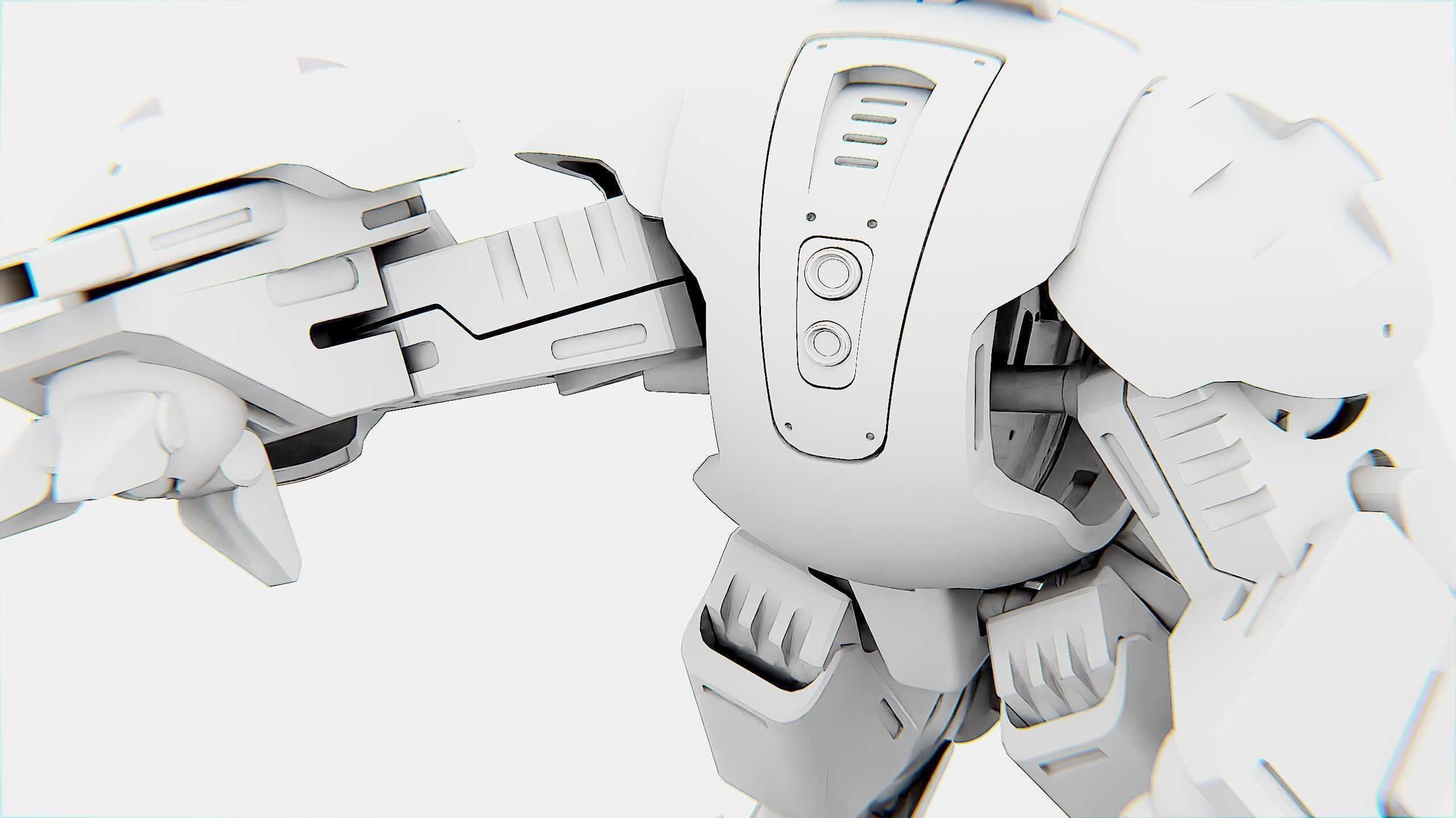 BATTLE DROID OKEANOS Rigged for Unreal Engine - Unity - MIXAMO 3D model_36