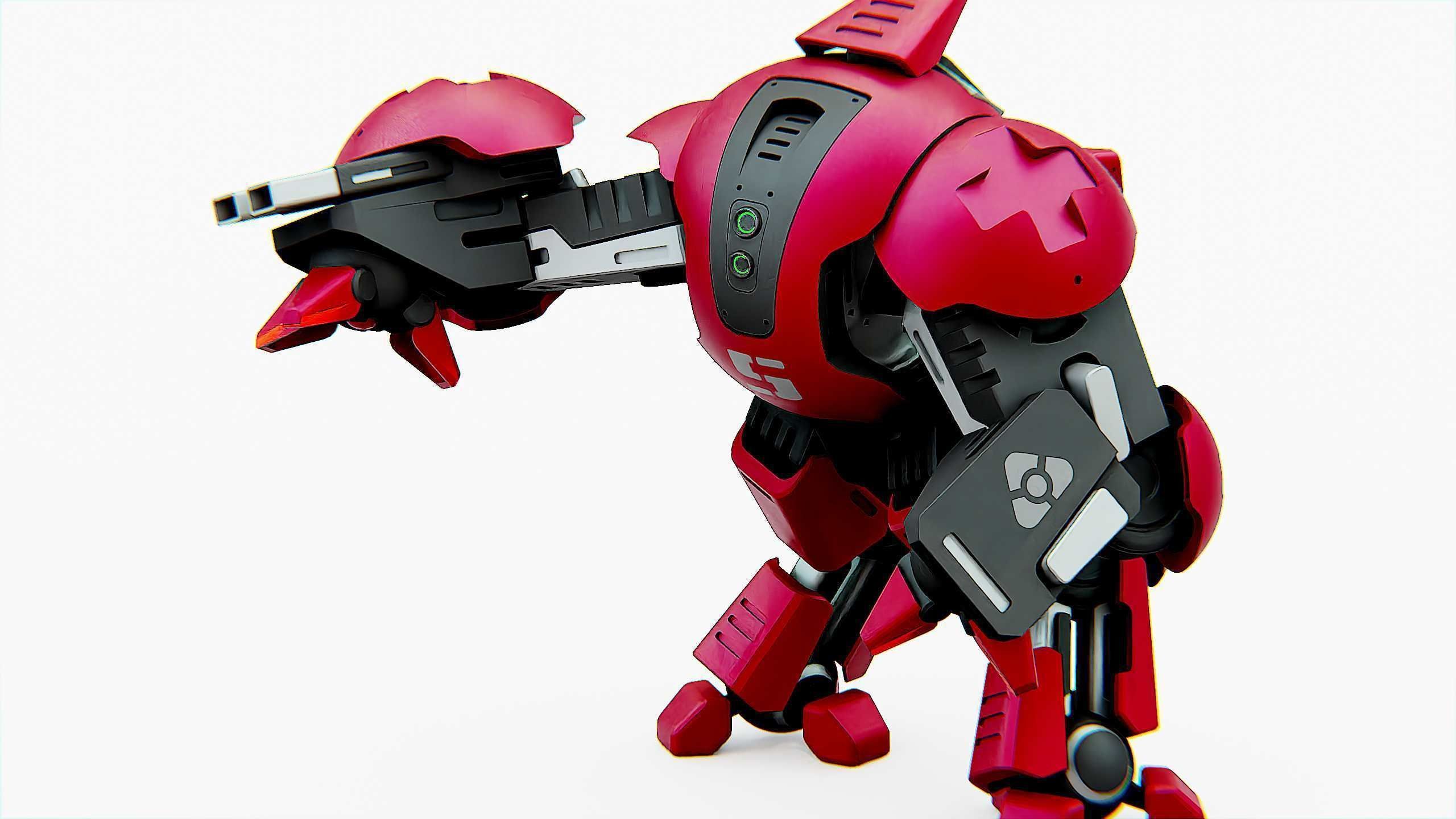 BATTLE DROID OKEANOS Rigged for Unreal Engine - Unity - MIXAMO 3D model_29