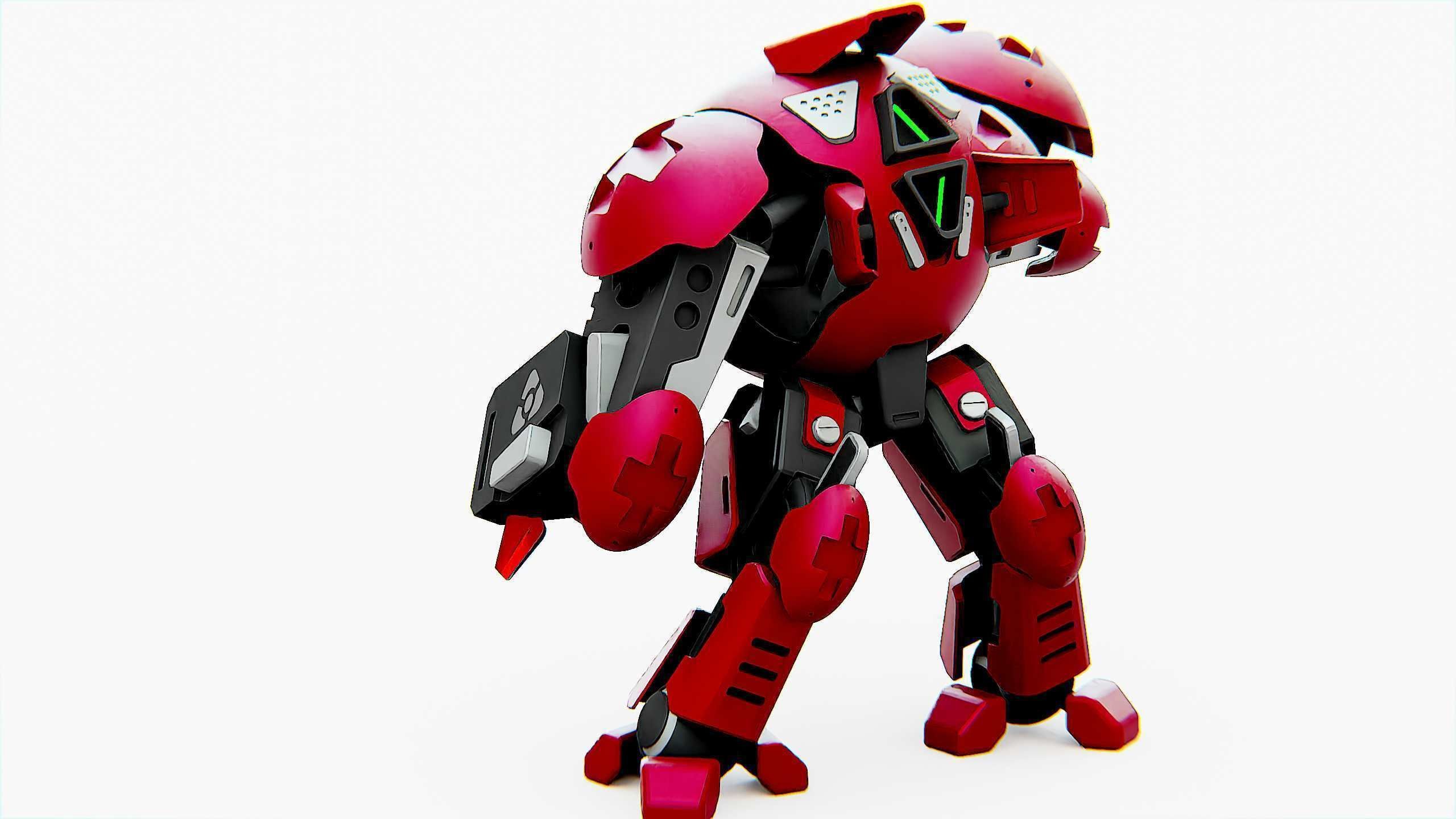 BATTLE DROID OKEANOS Rigged for Unreal Engine - Unity - MIXAMO 3D model_16